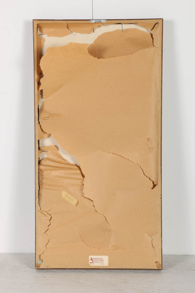 Carla C. Jackson Conte Crayon and Graphite on Paper of Male Nude