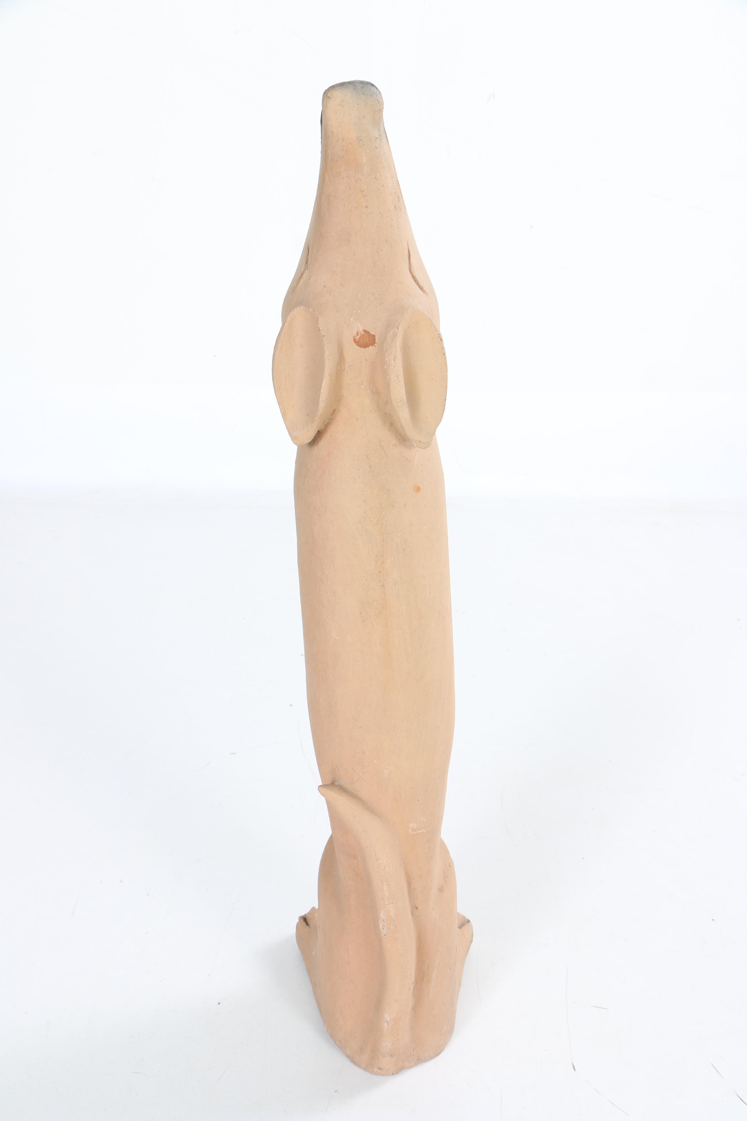 Ceramic Dog Statuette