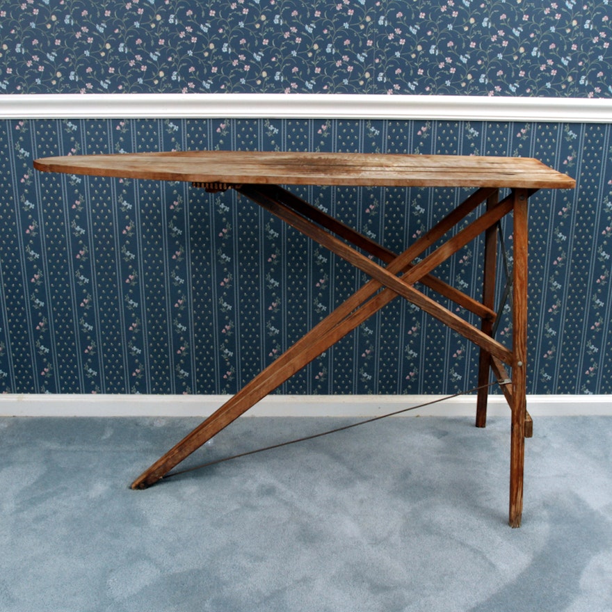 Vintage Wooden Ironing Board