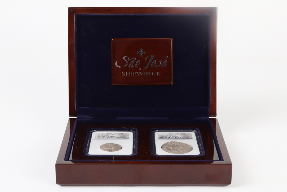 São José Shipwreck Coins and Case