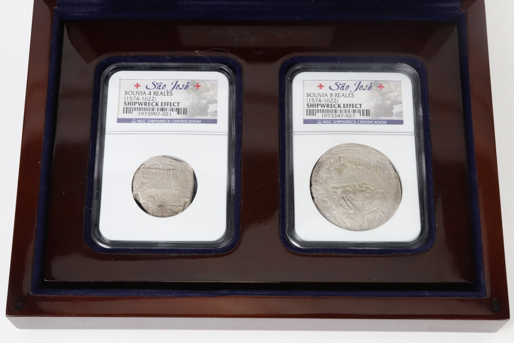 São José Shipwreck Coins and Case