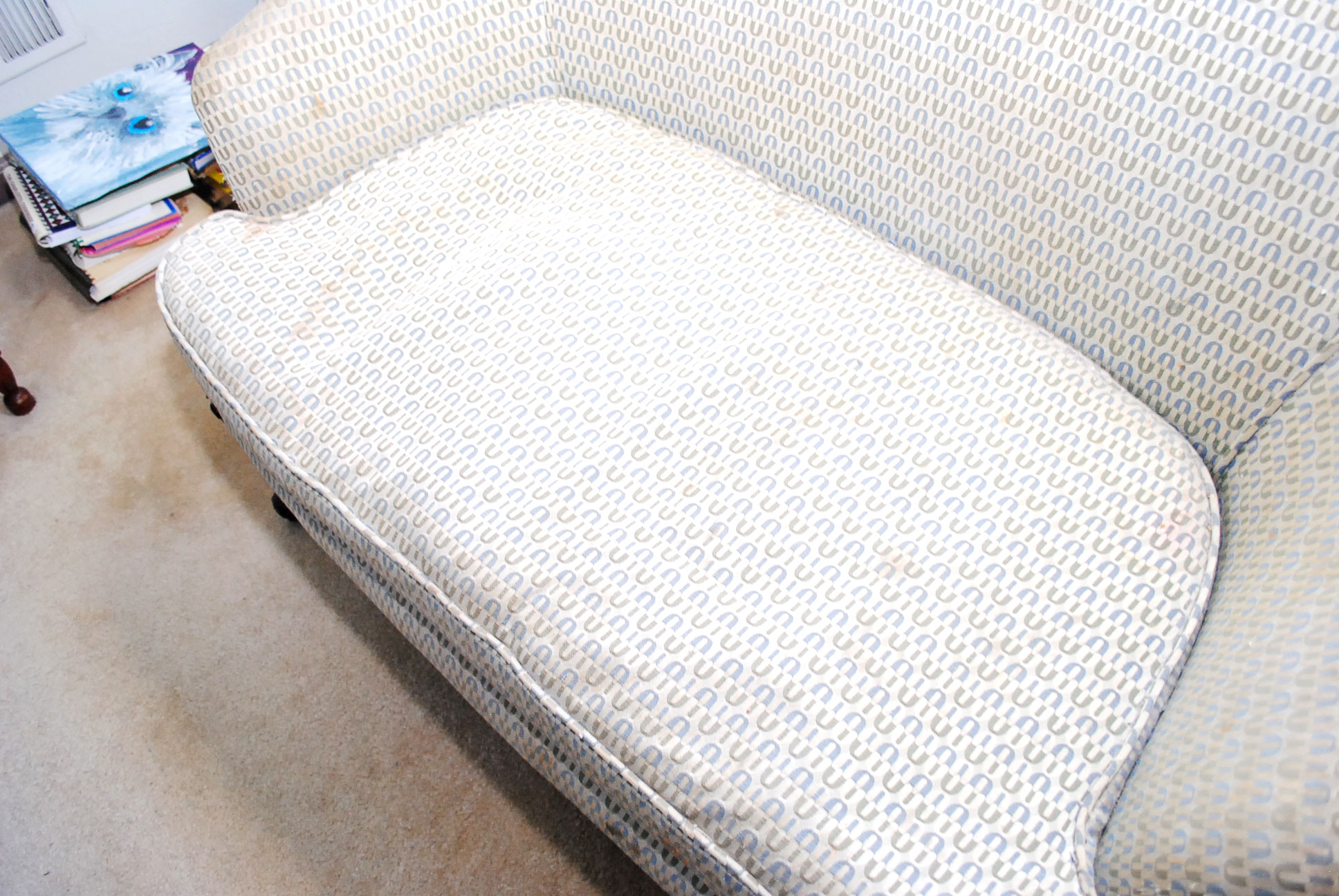 Vintage Wingback Settee