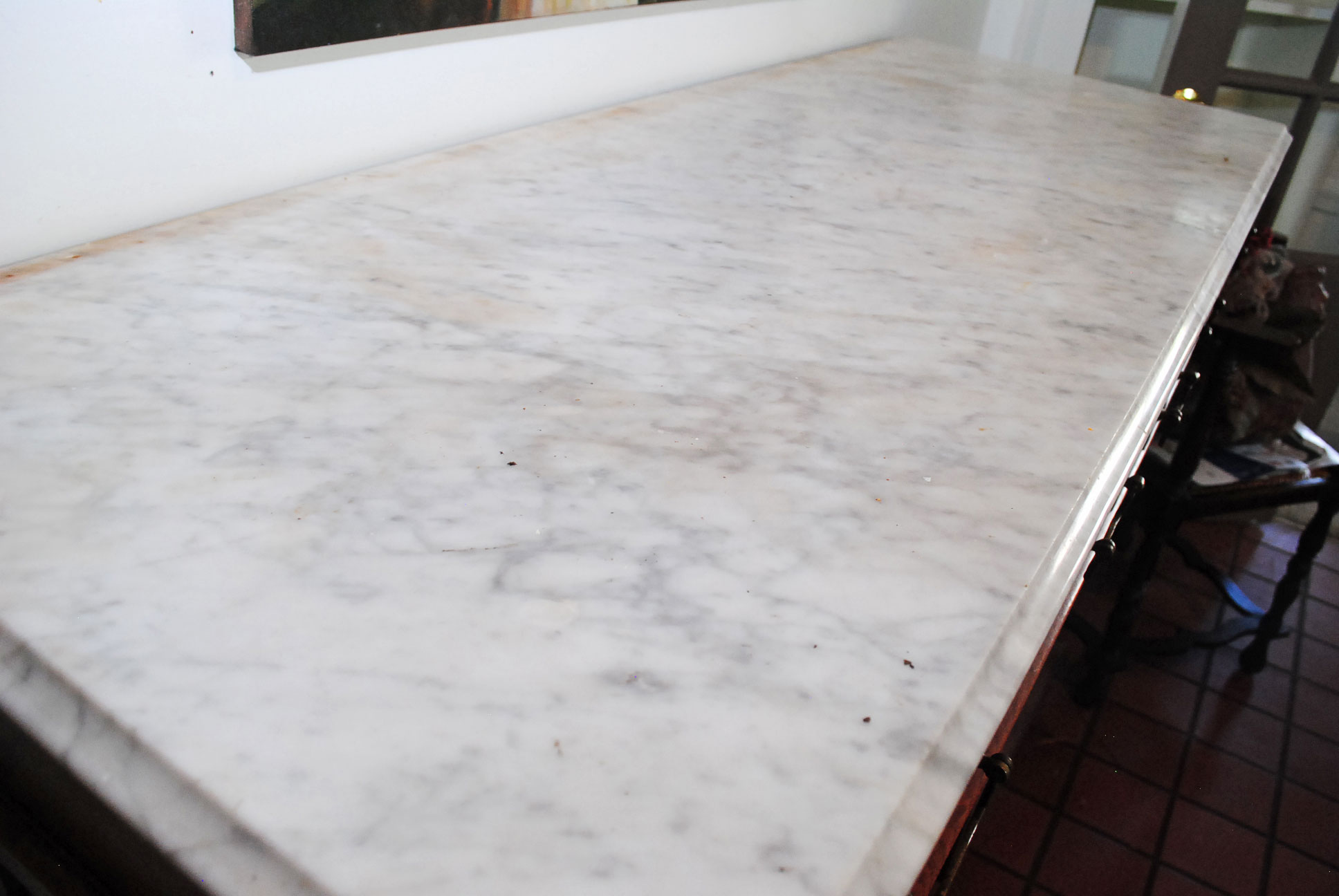 Antique Victorian Eastlake Marble Top Buffet