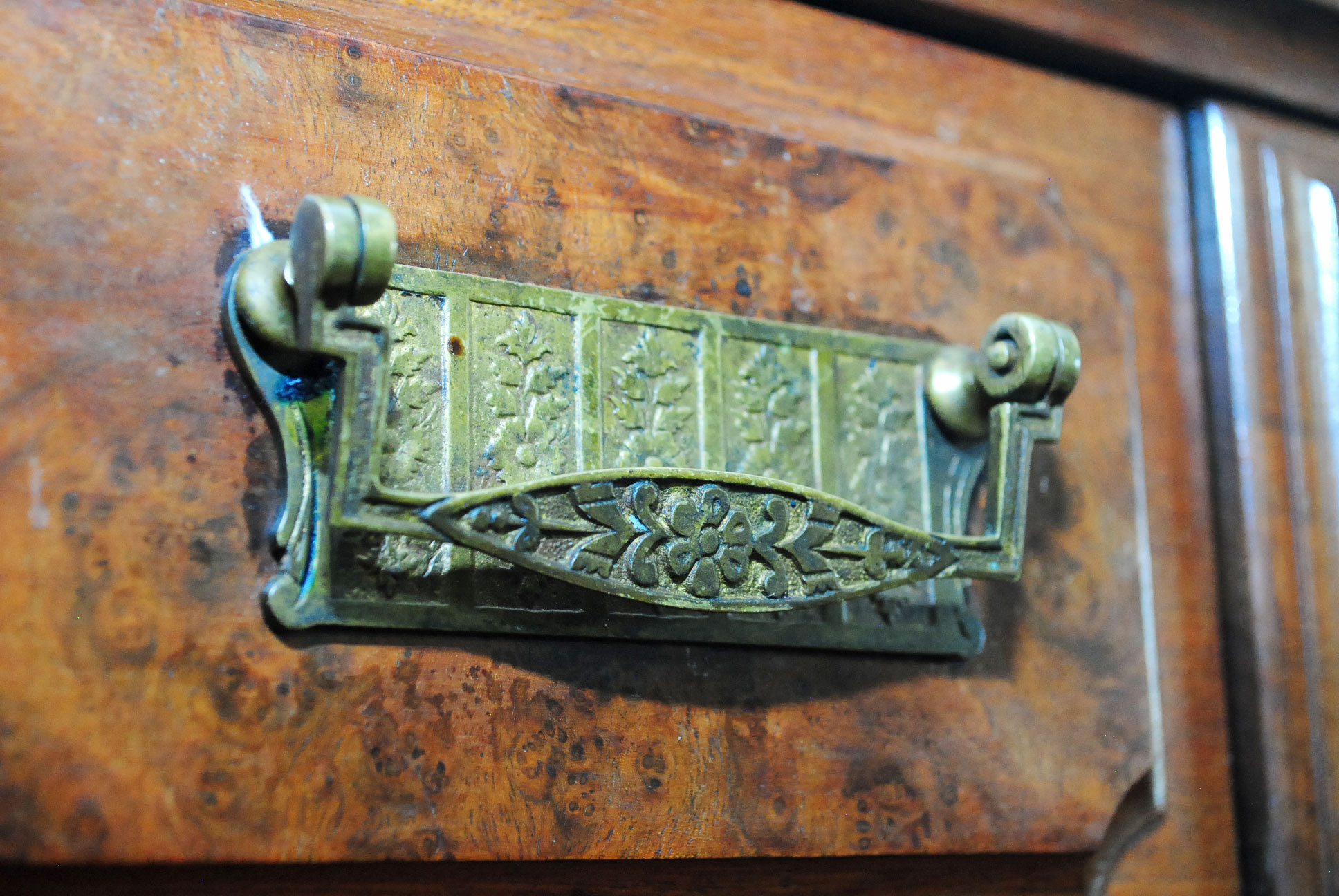 Antique Victorian Eastlake Marble Top Buffet