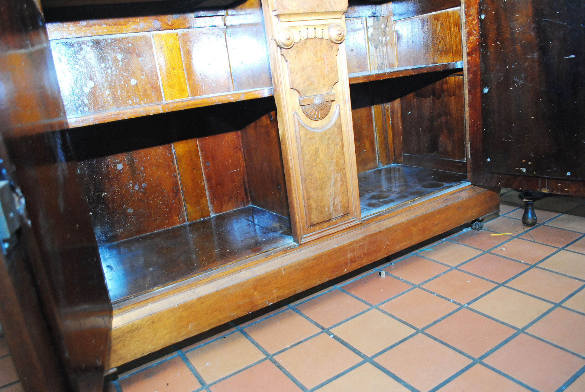 Antique Victorian Eastlake Marble Top Buffet