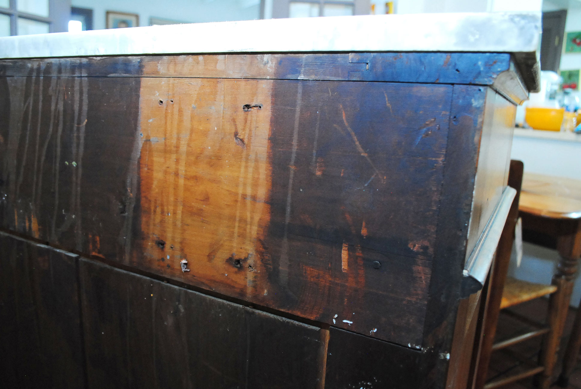 Antique Victorian Eastlake Marble Top Buffet