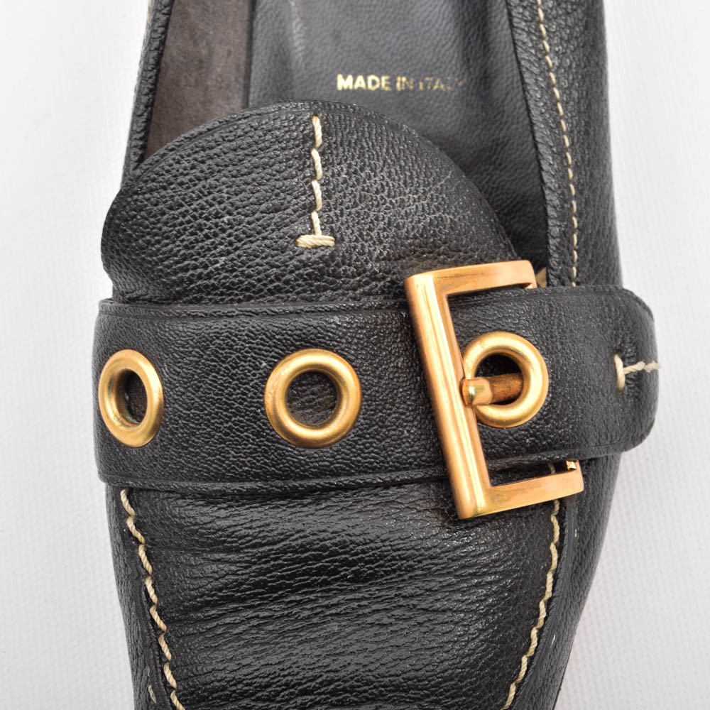 Prada Black Kitten Heels