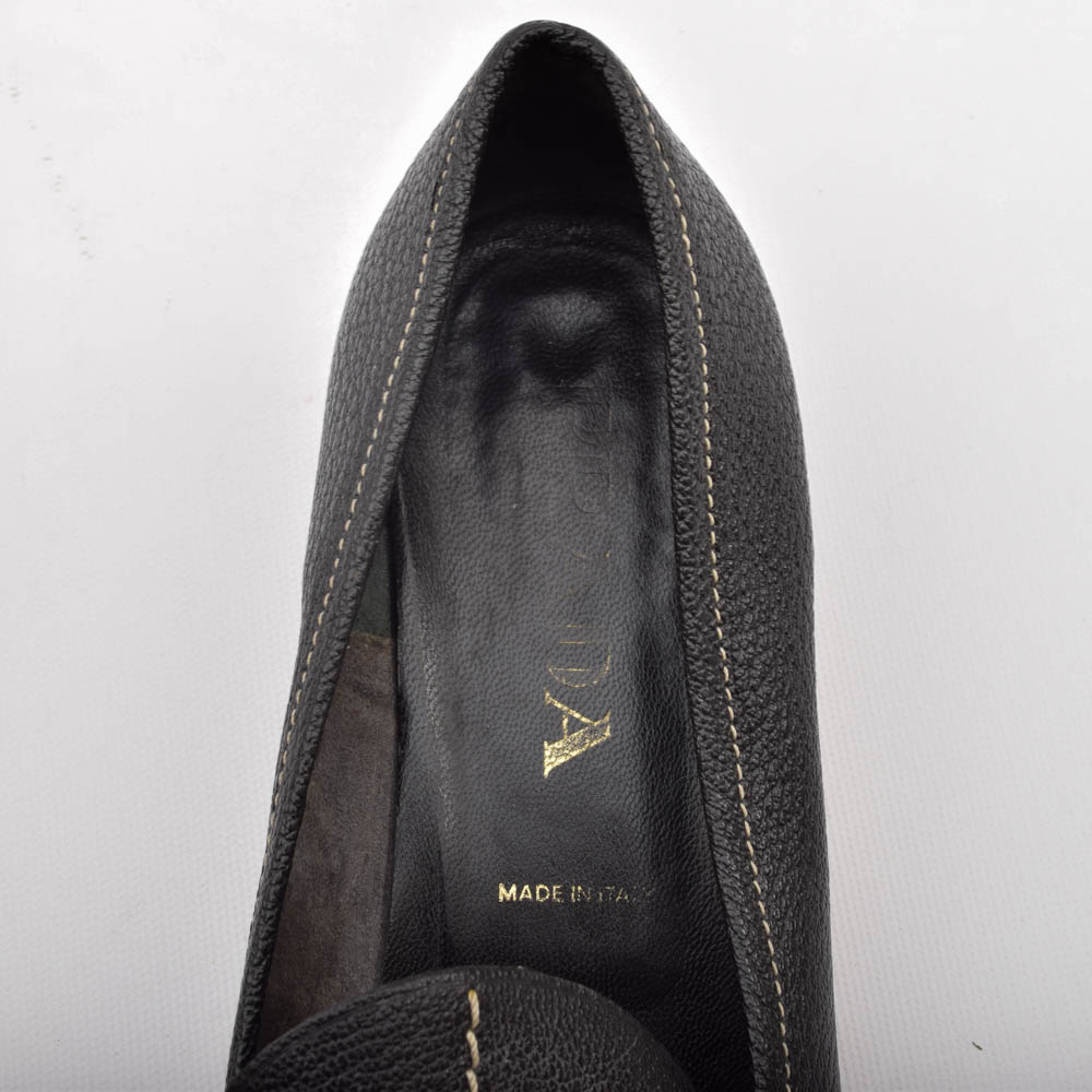 Prada Black Kitten Heels