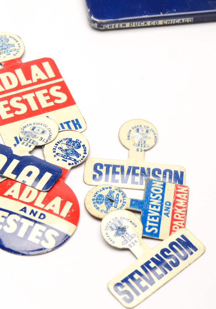 1952 Adlai Stevenson Presidential Political Collectibles