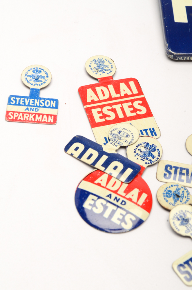 1952 Adlai Stevenson Presidential Political Collectibles