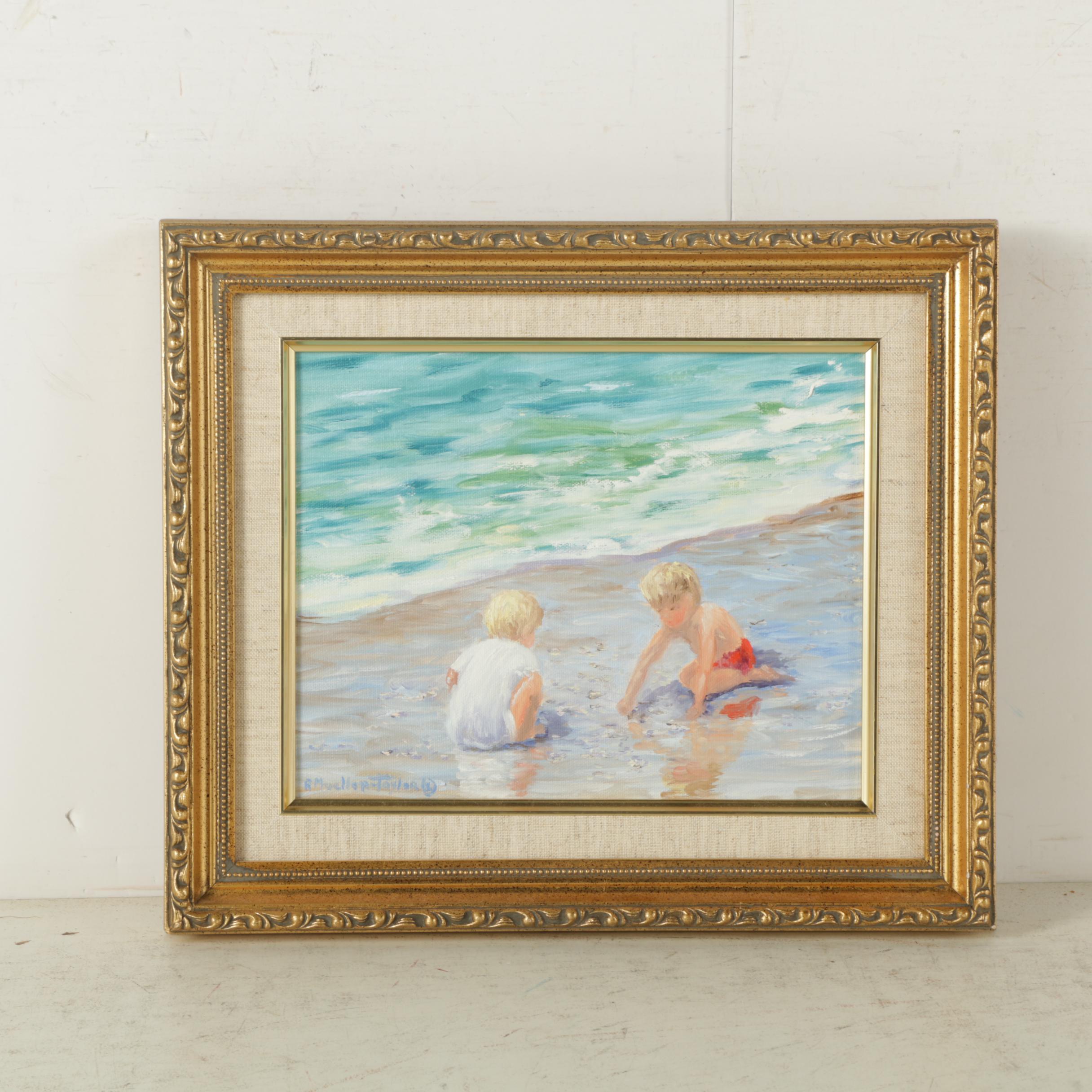 Ruth Mueller-Taylor Oil Painting on Canvas "Shelling I"