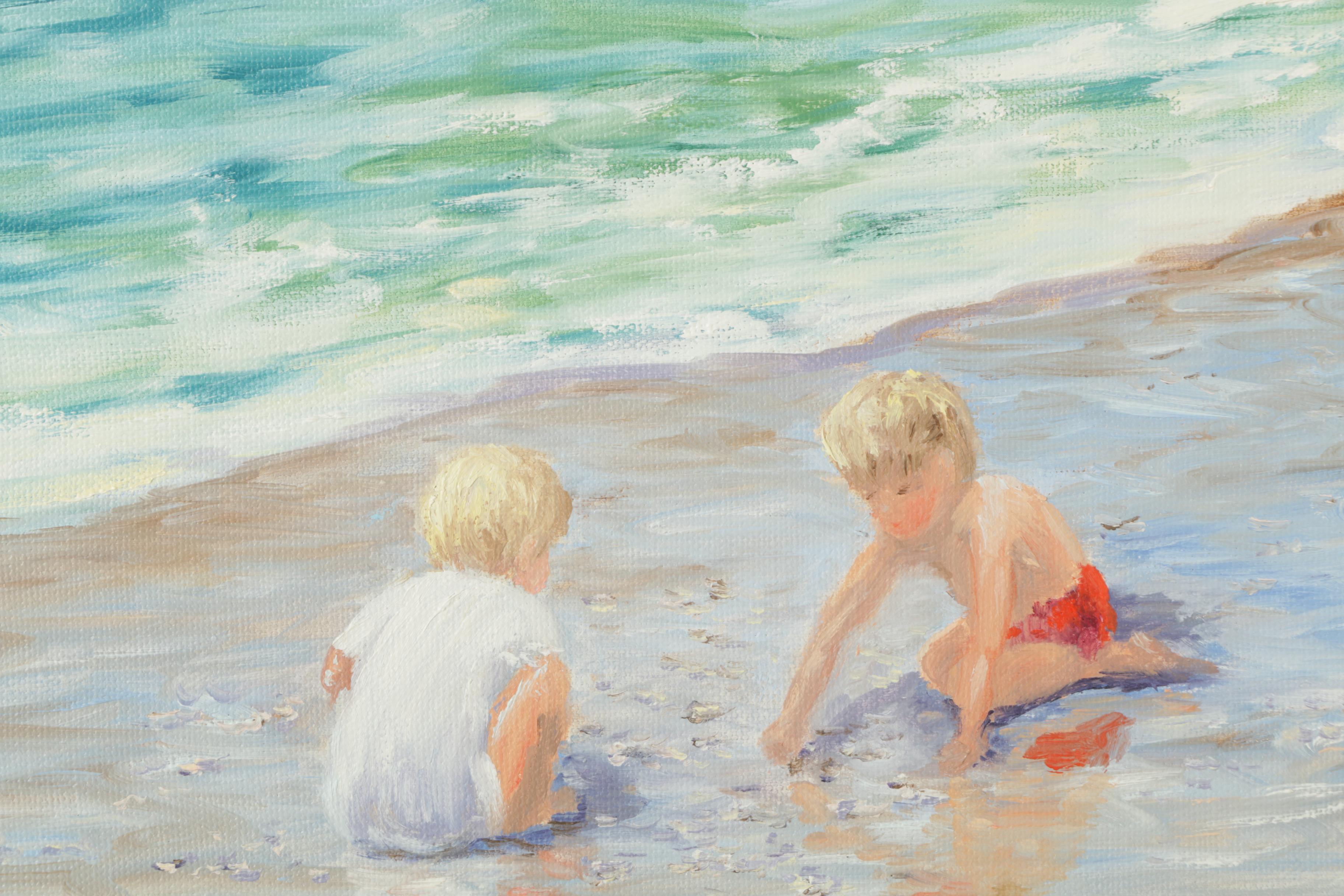 Ruth Mueller-Taylor Oil Painting on Canvas "Shelling I"