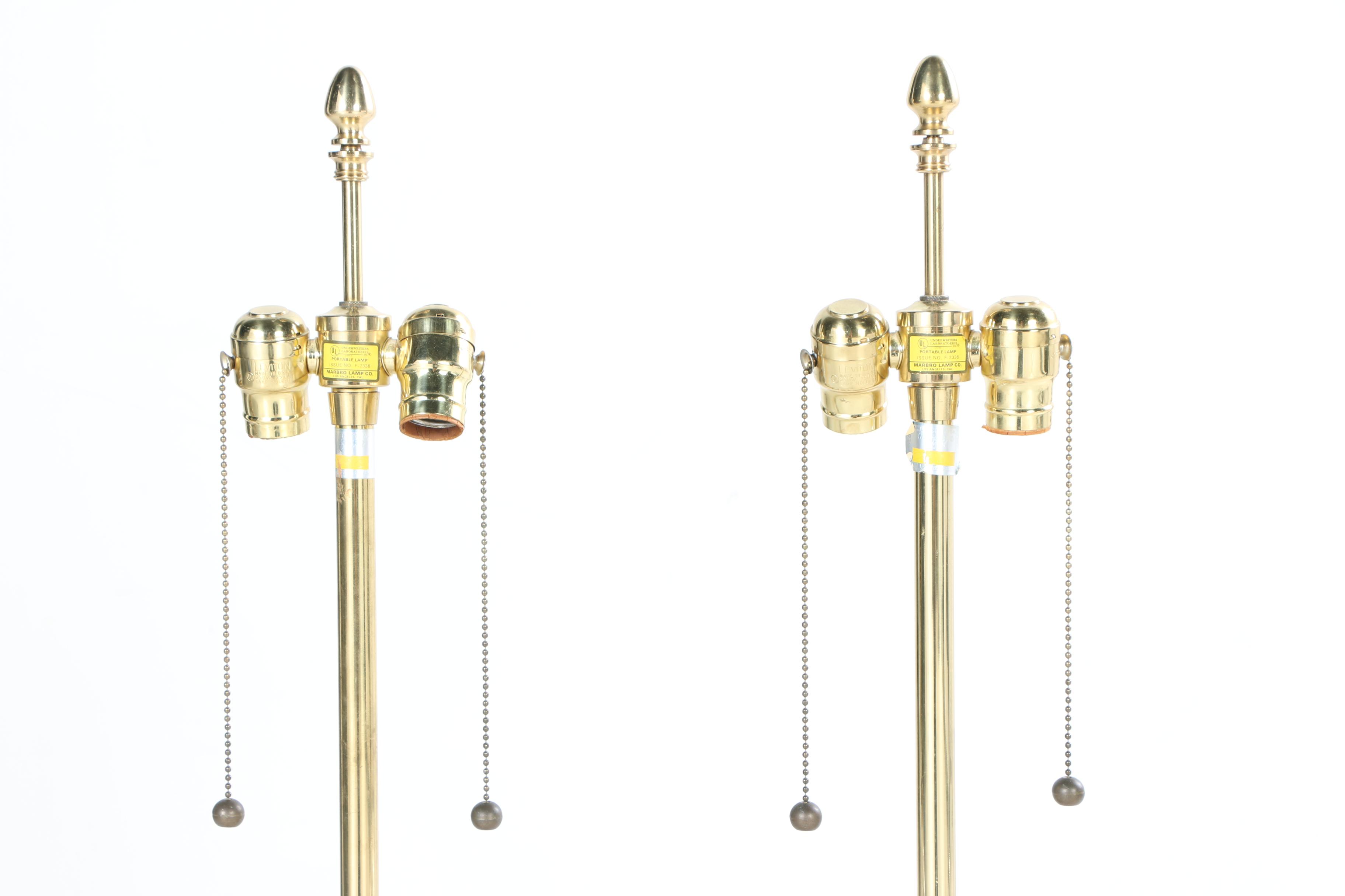 Cut Glass Dual Socket Table Lamps