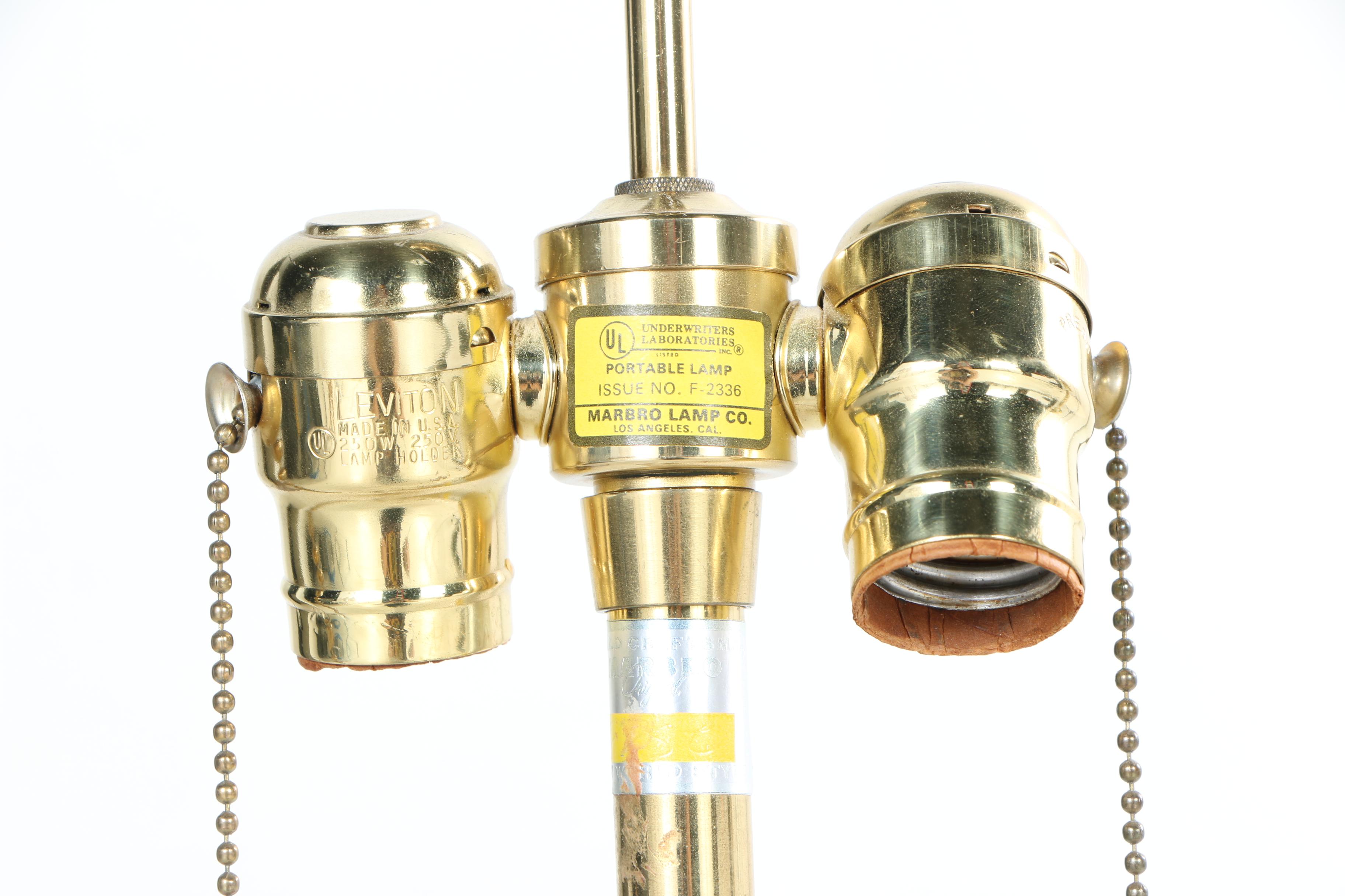 Cut Glass Dual Socket Table Lamps