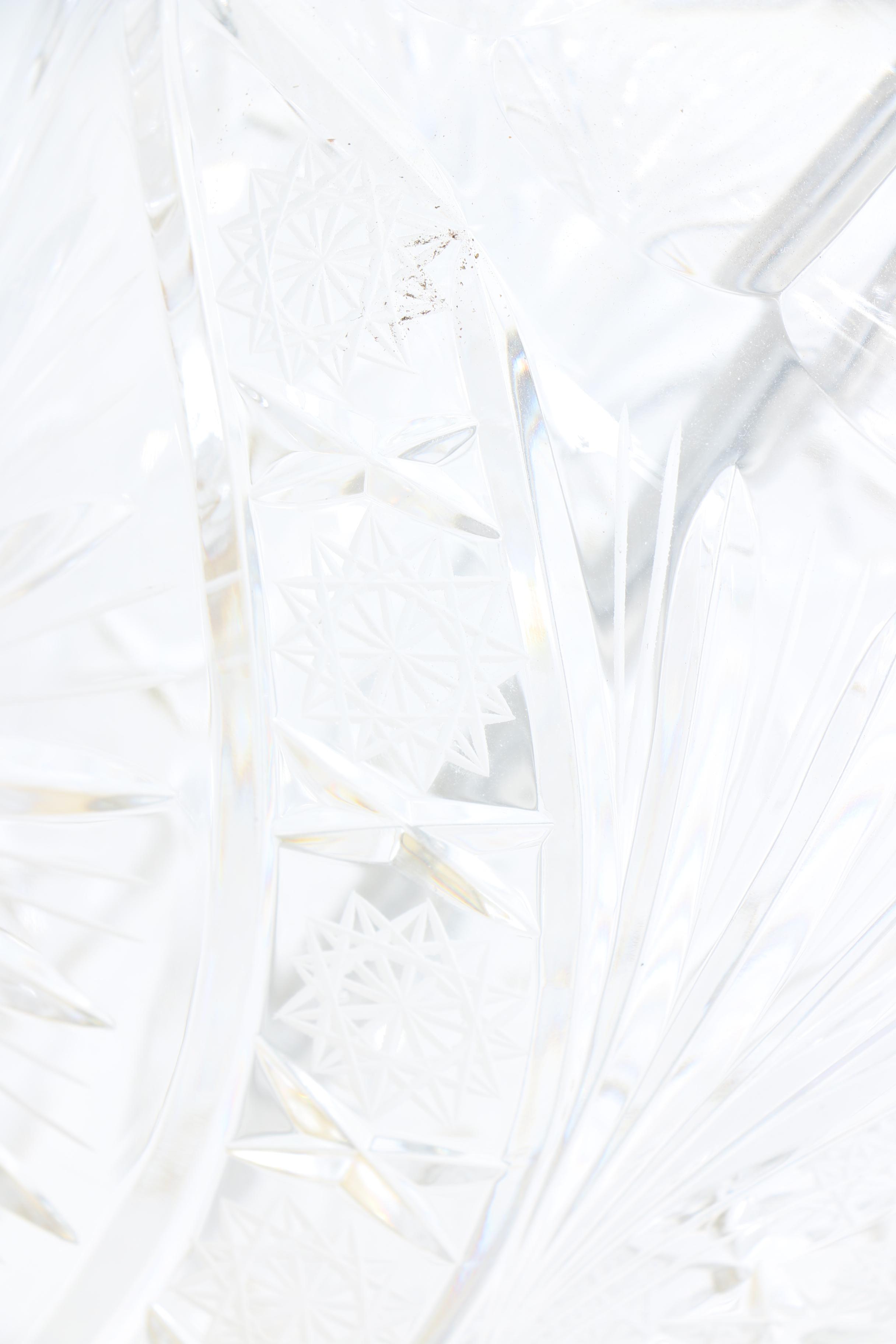 Cut Glass Dual Socket Table Lamps