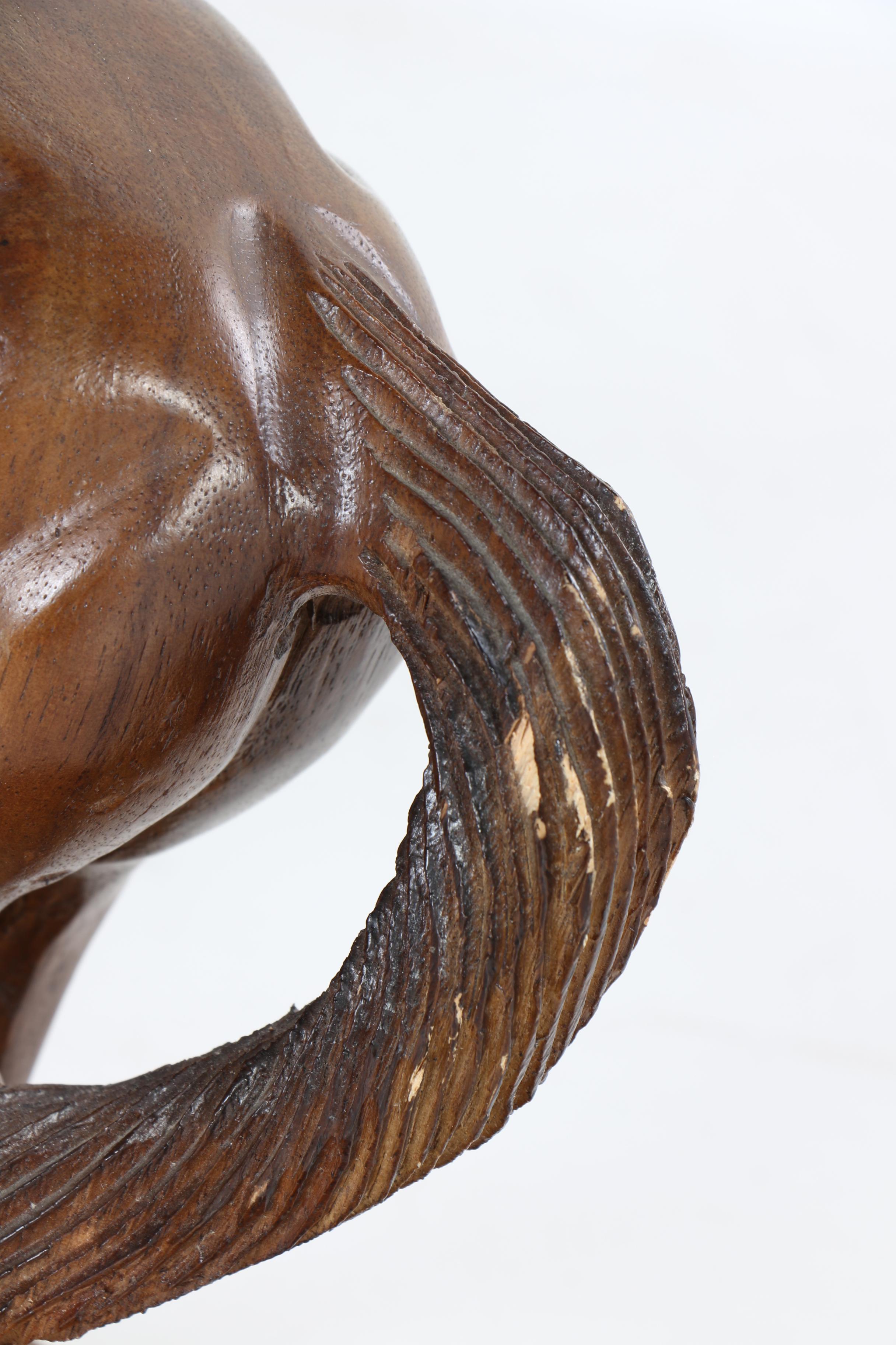 Wooden Horse Sculpture