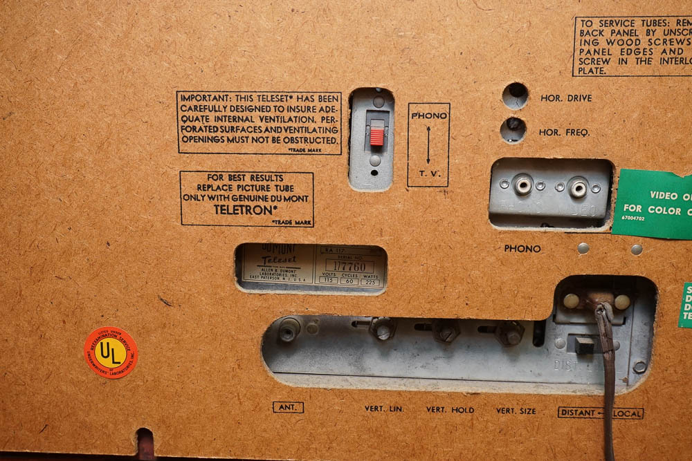1950s Dumont Television Console