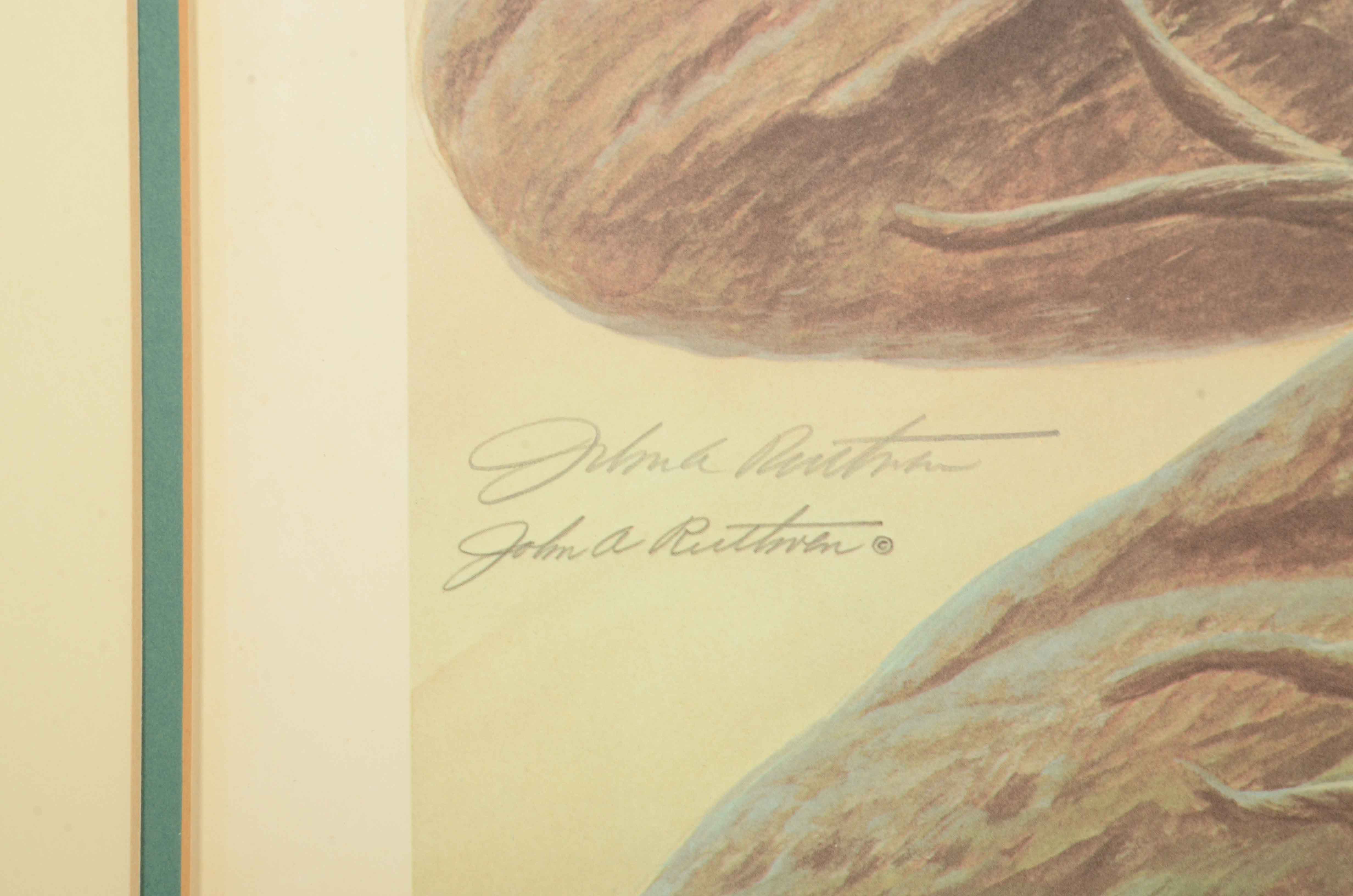 John Ruthven Signed Limited Edition Offset Lithograph "Timber Wolf"