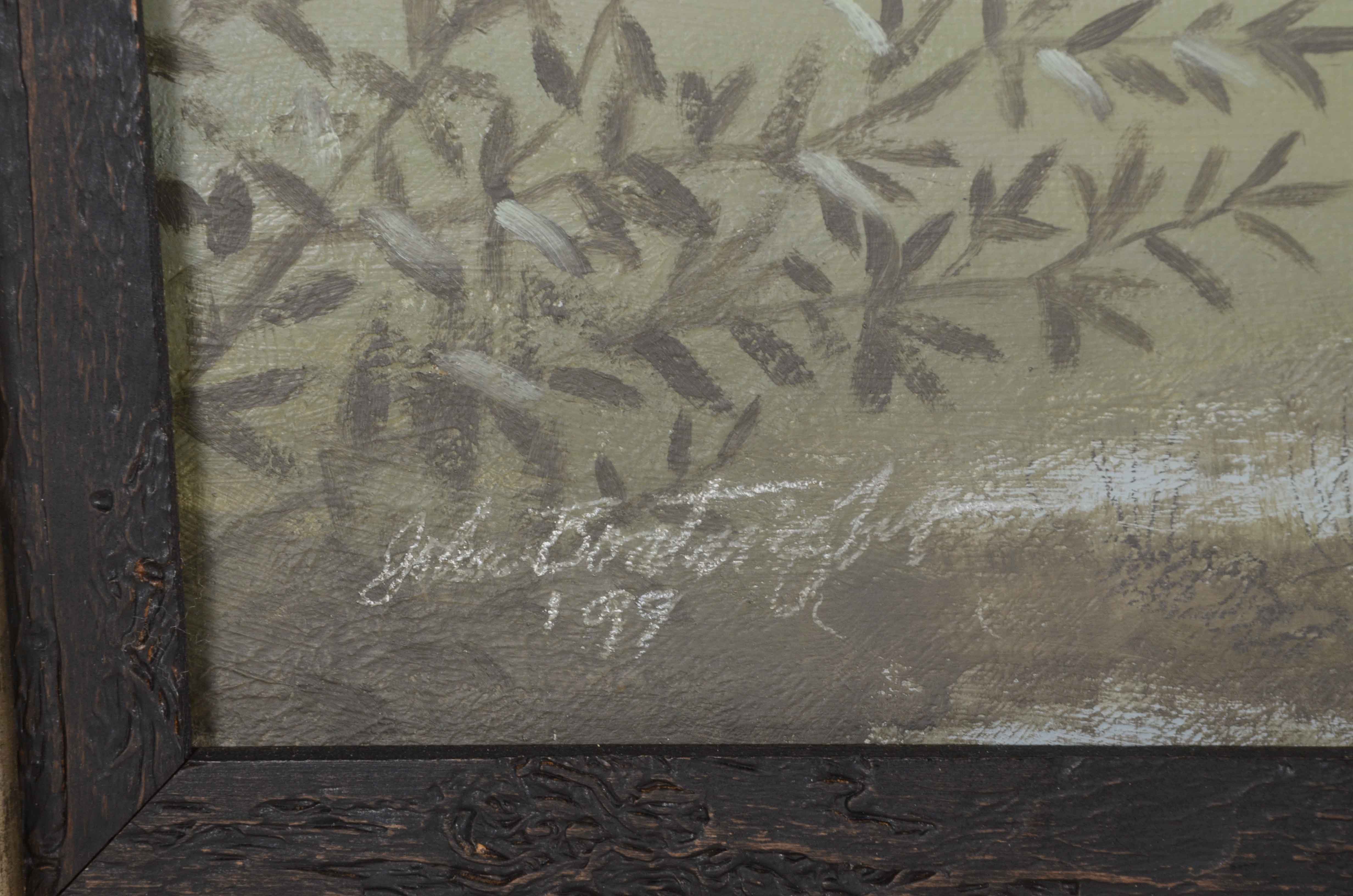 John Boatright Oil on Canvas Landscape Painting "Marshes"