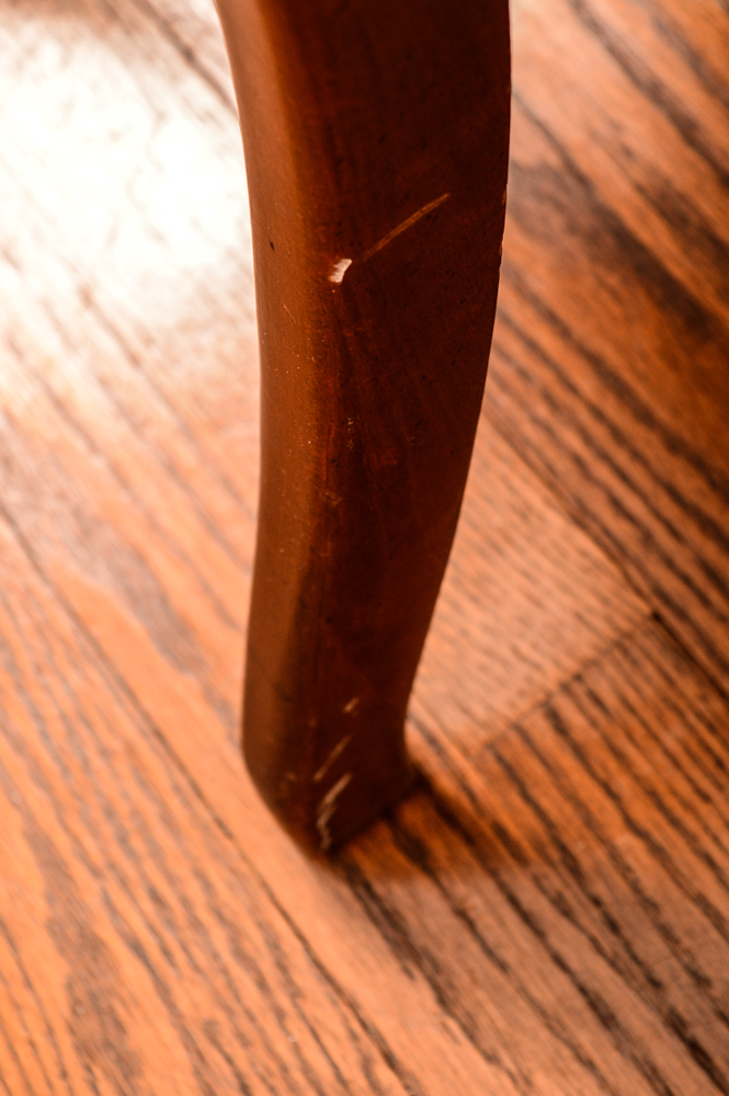 Queen Anne Style Dining Table with Chairs