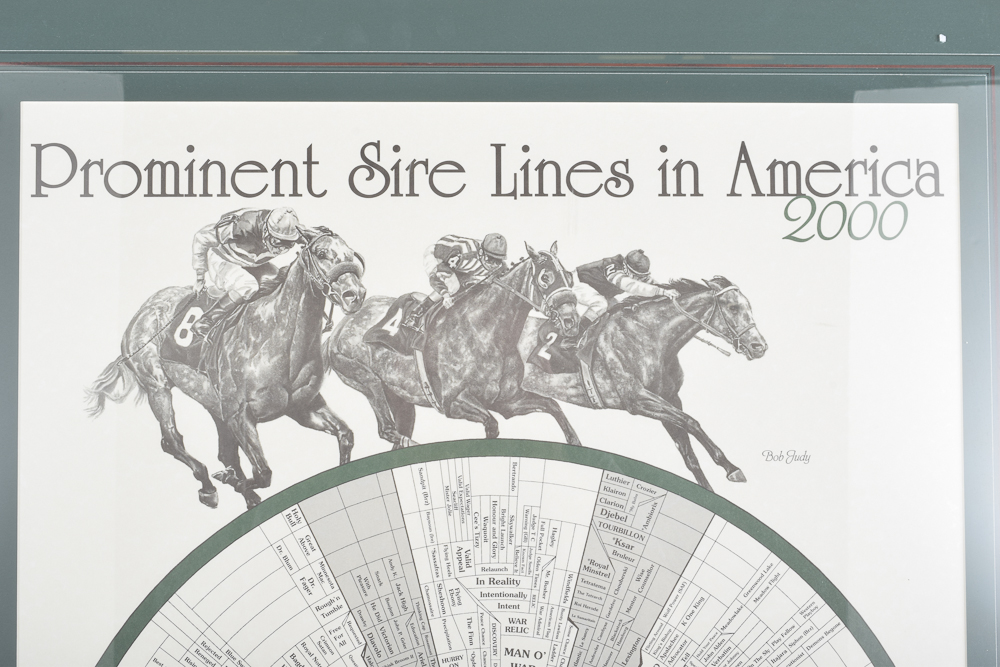 Offset Lithograph "Prominent Sire Lines In America 2000"