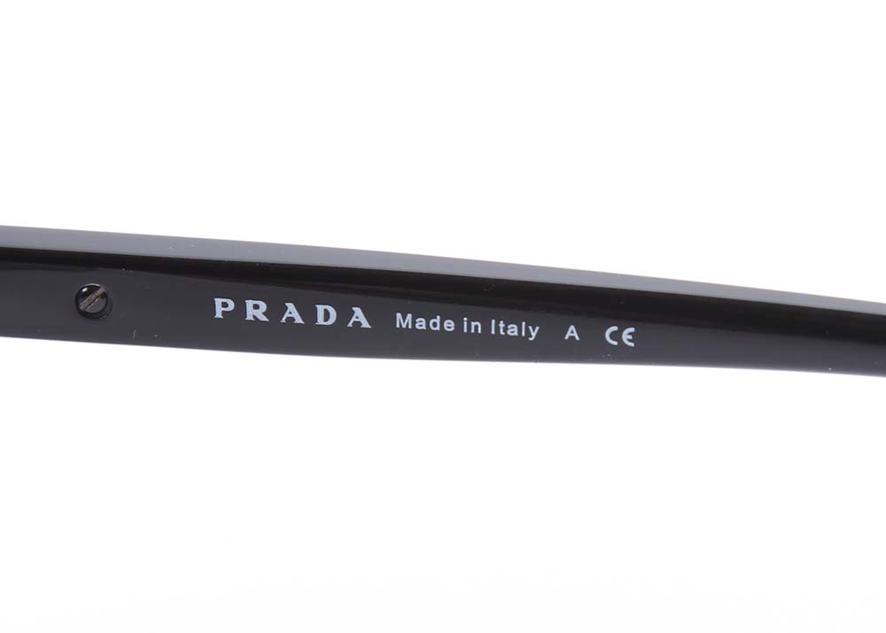 Prada "Linea Rossa" Gunmetal Aviator Sunglasses