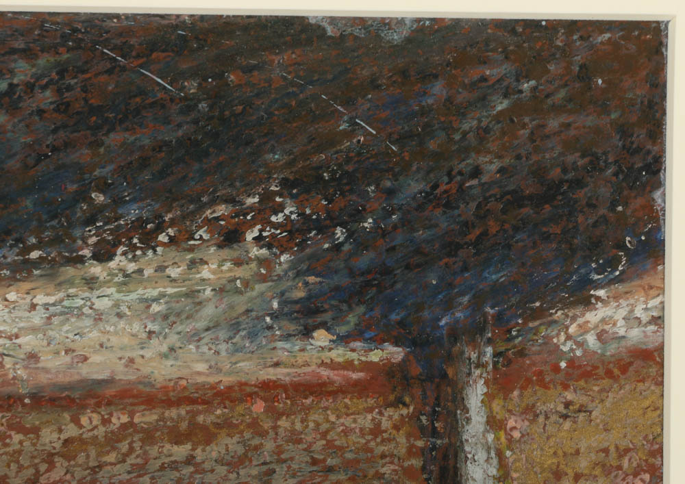 Edgar Hatten Oil Painting "Trees + Red"