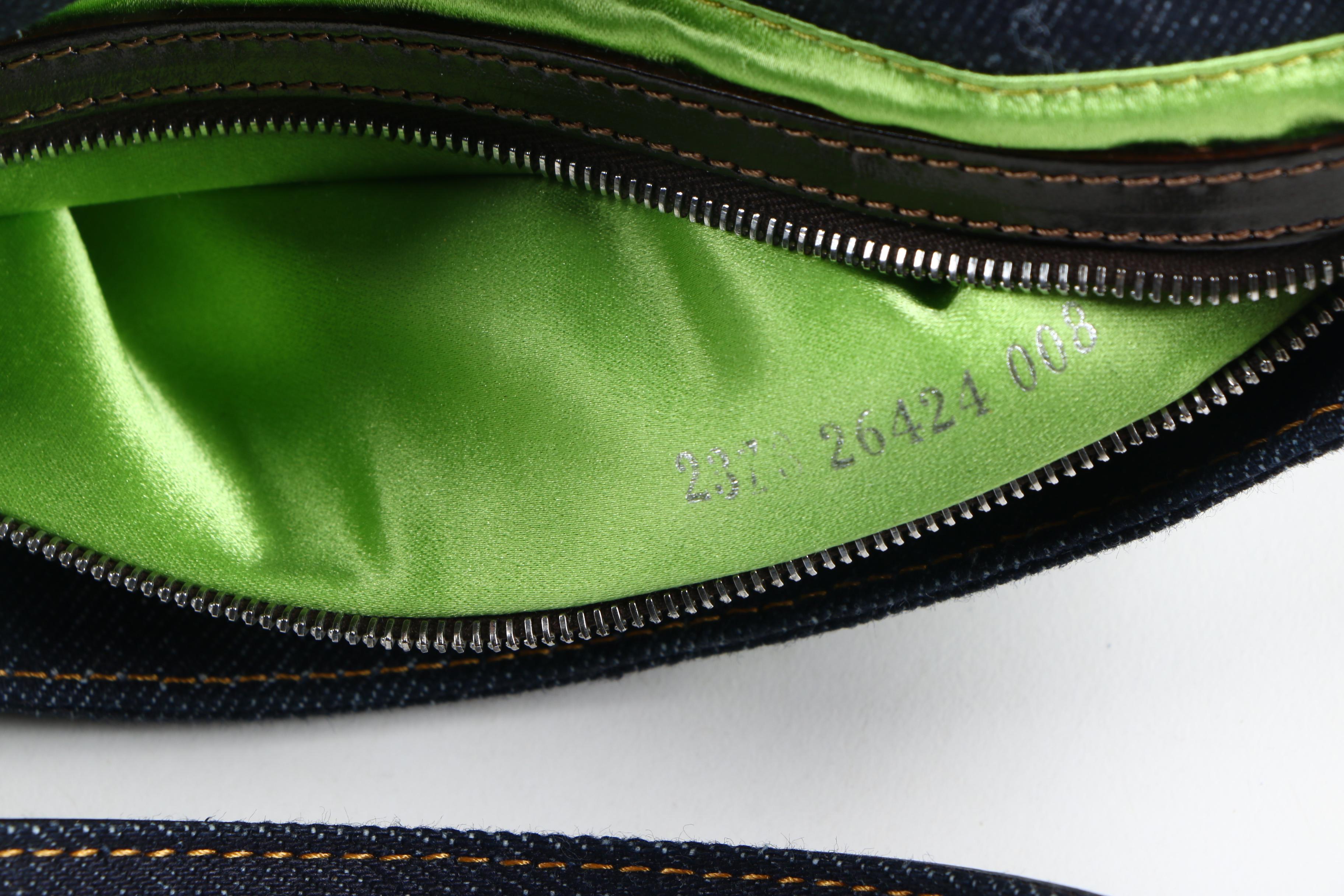 Fendi Daisy Denim Signature Baguette Bag