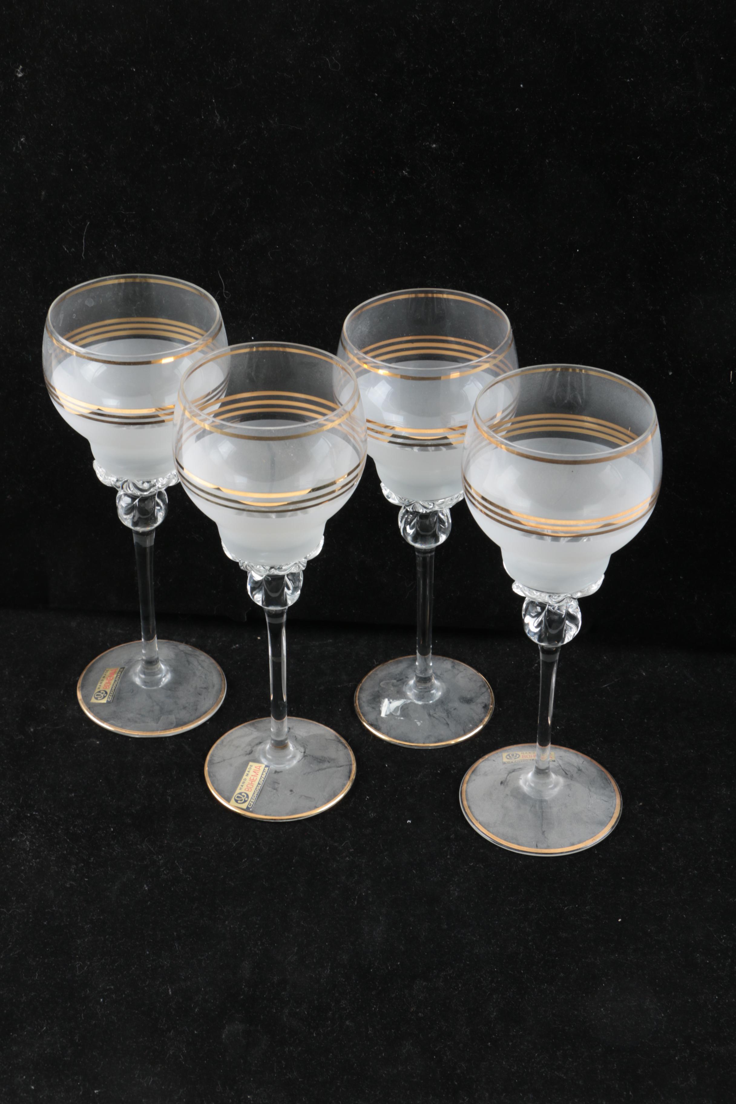 Bohemian Crystal Stemware