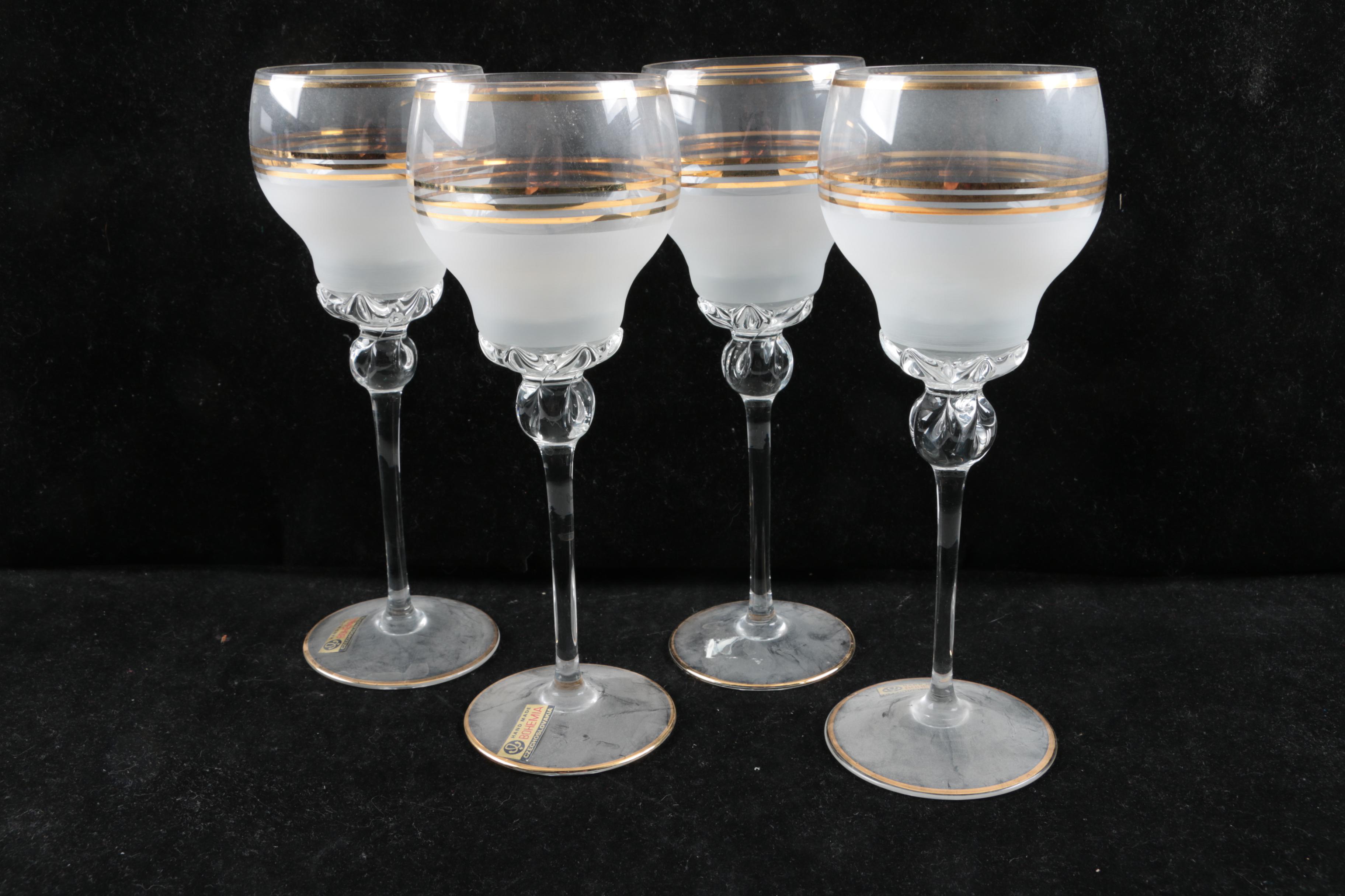 Bohemian Crystal Stemware