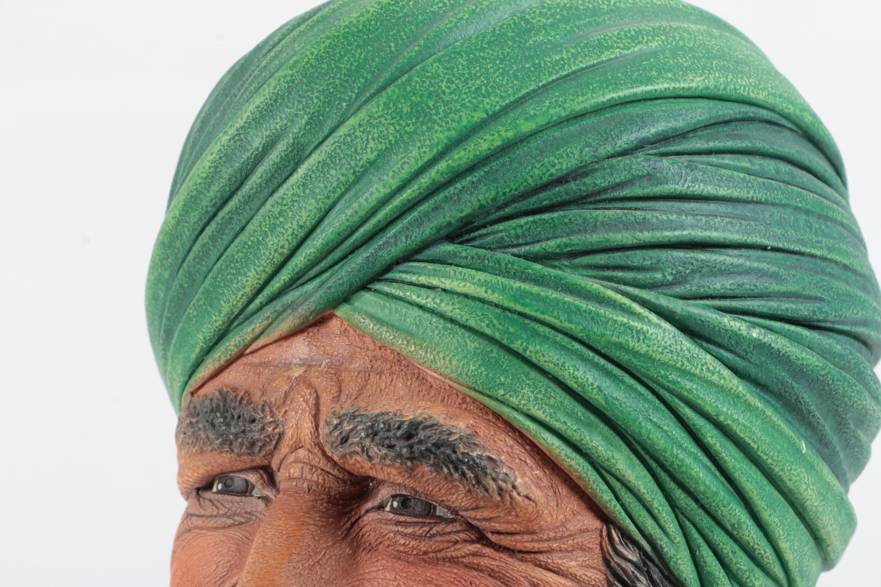 Bossons Chalkware Bust and A Ceramic Ginger Jar