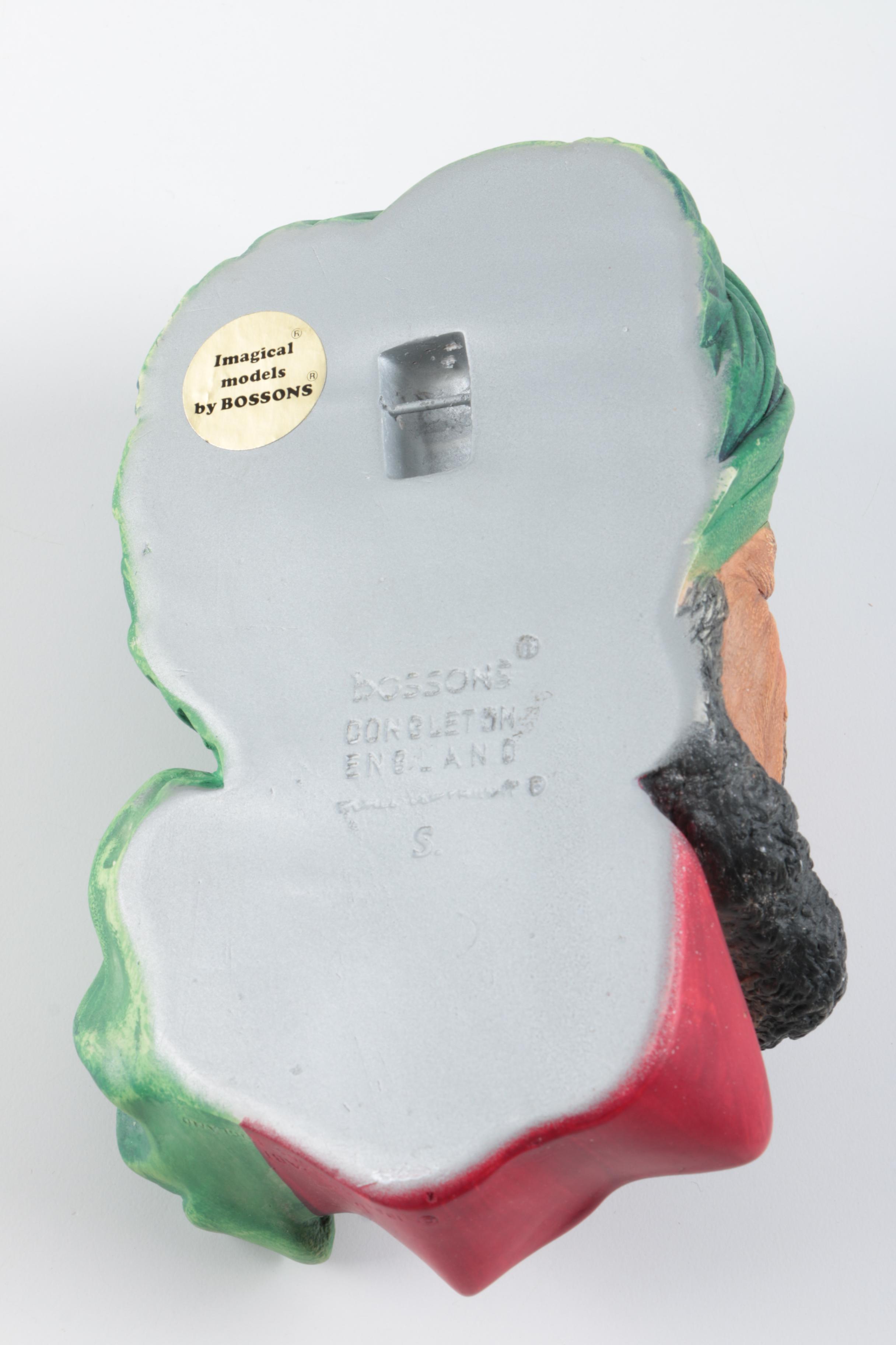 Bossons Chalkware Bust and A Ceramic Ginger Jar