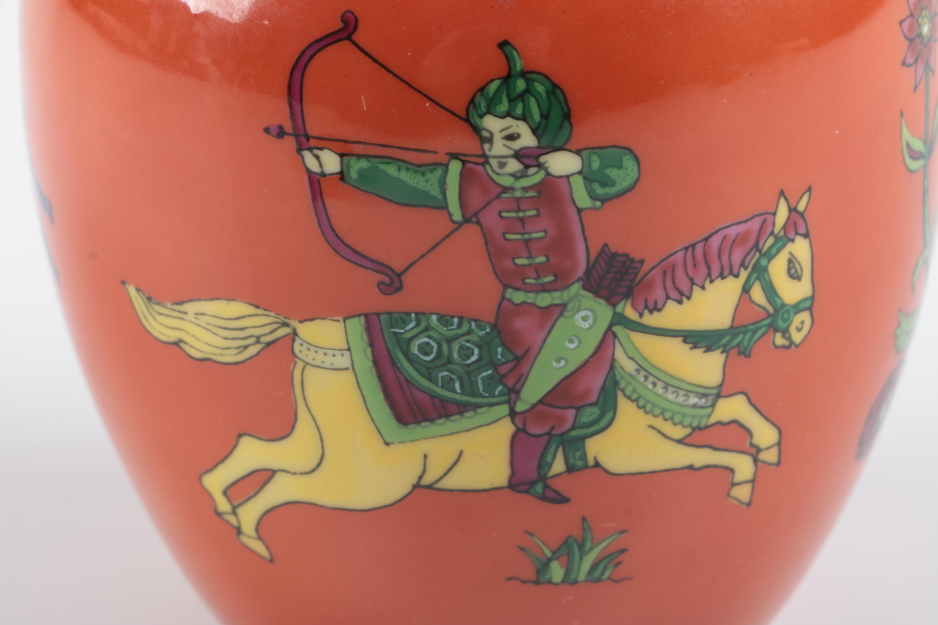 Bossons Chalkware Bust and A Ceramic Ginger Jar