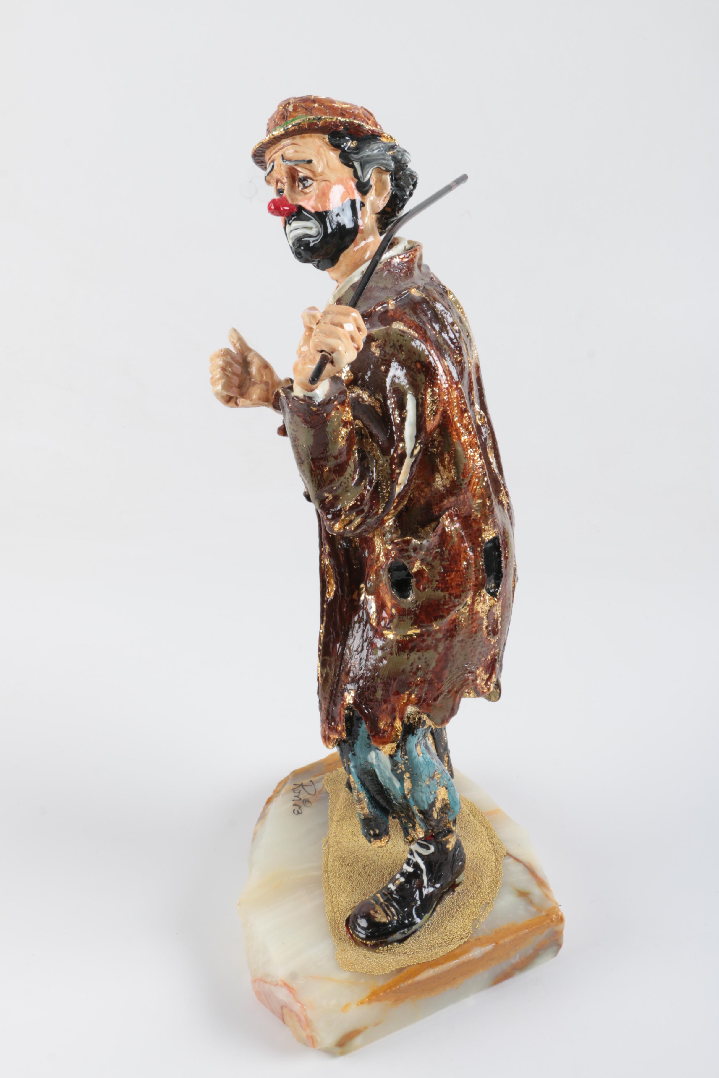 Emmett Kelly Clown Figurine by Ron Lee