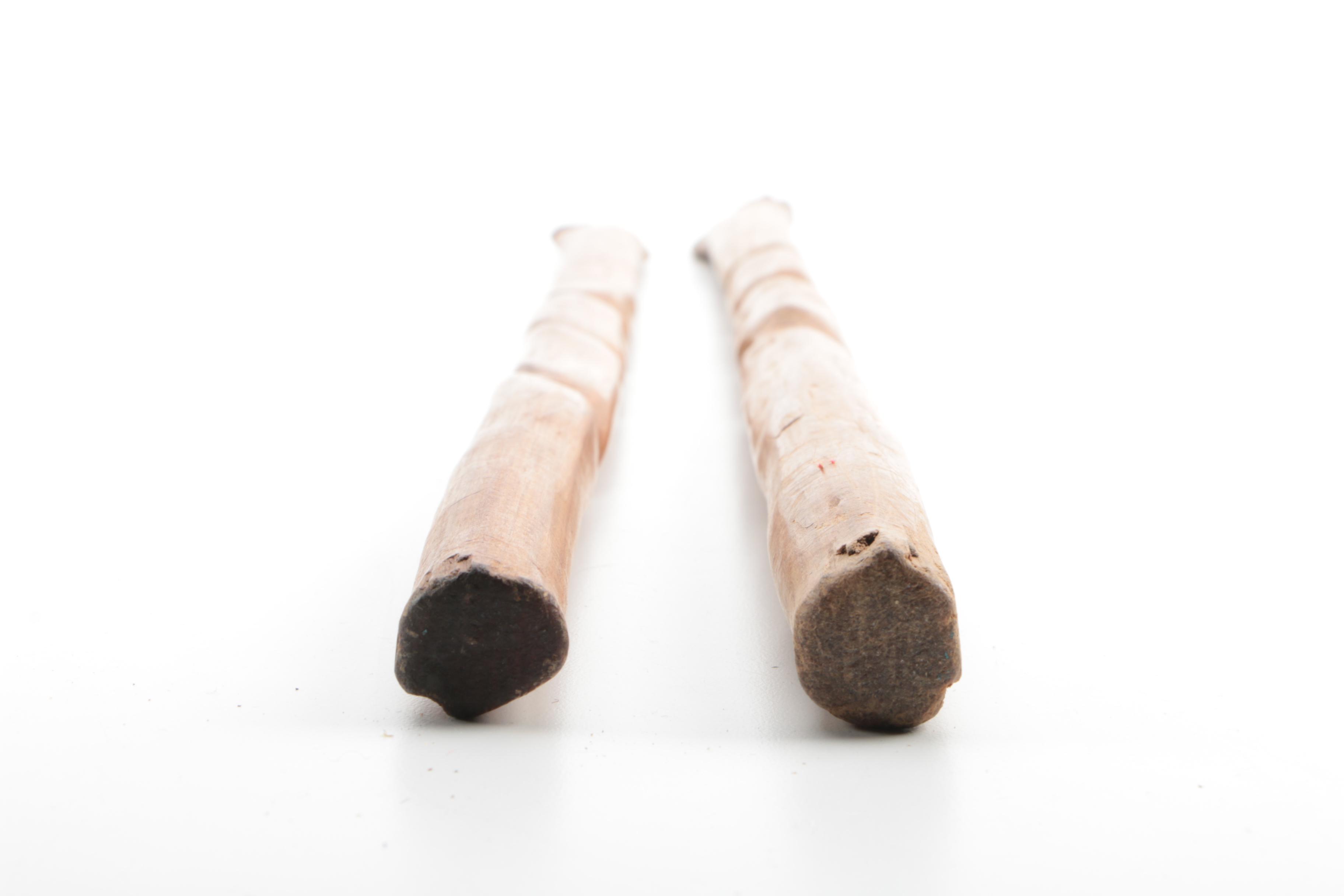 Pair of Hand Carved Walking sticks