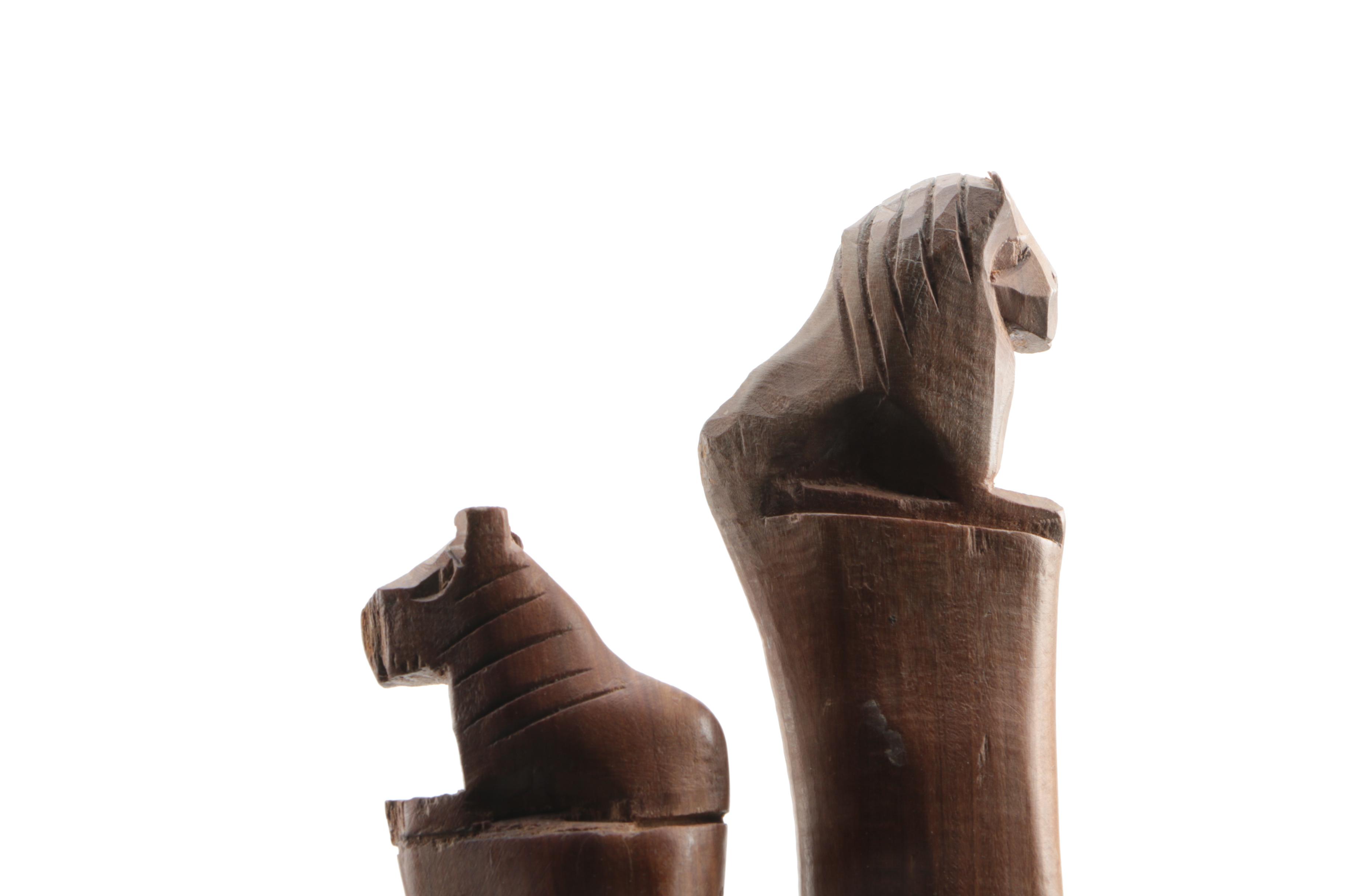 Pair of Hand Carved Walking sticks