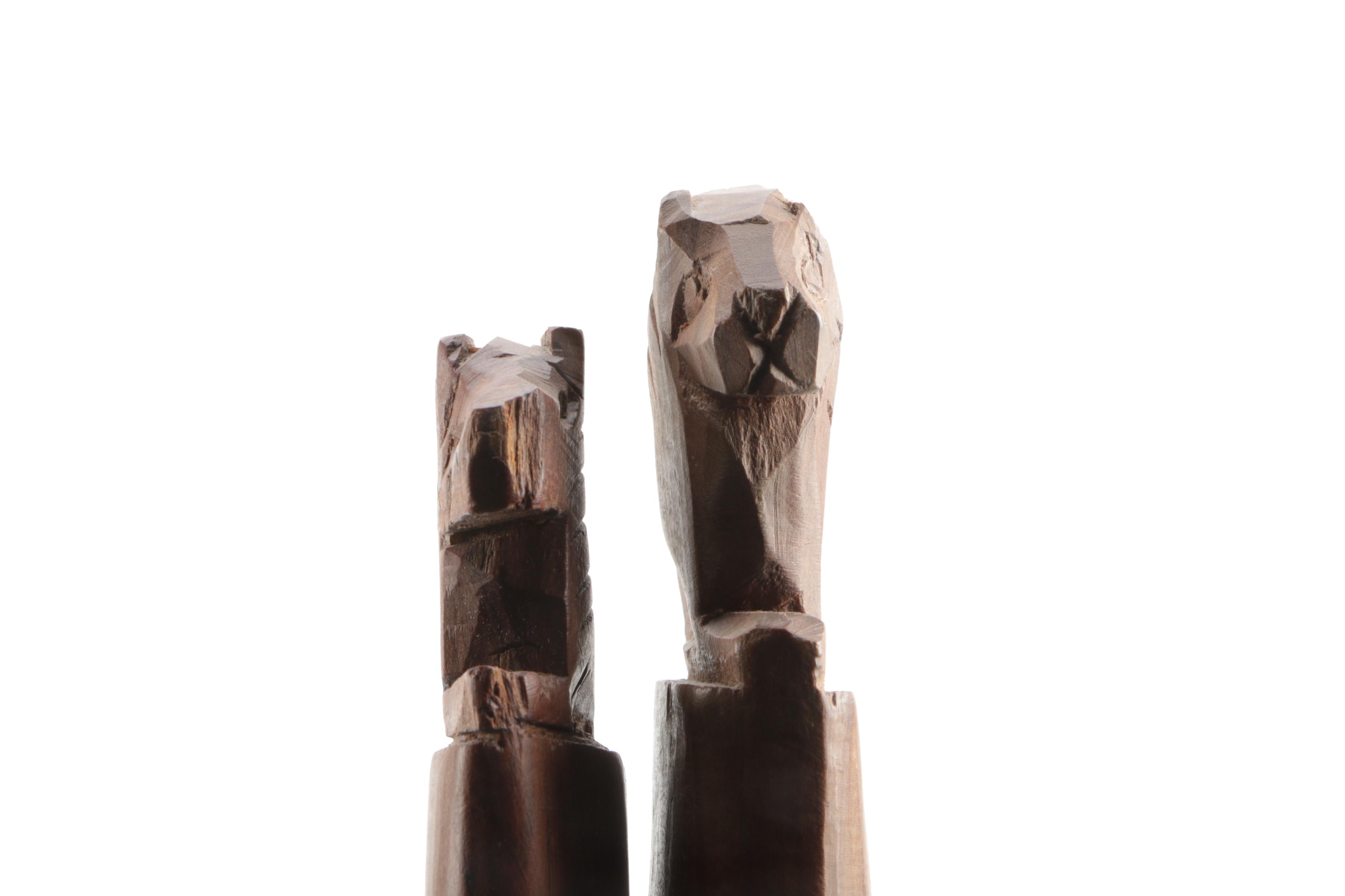 Pair of Hand Carved Walking sticks