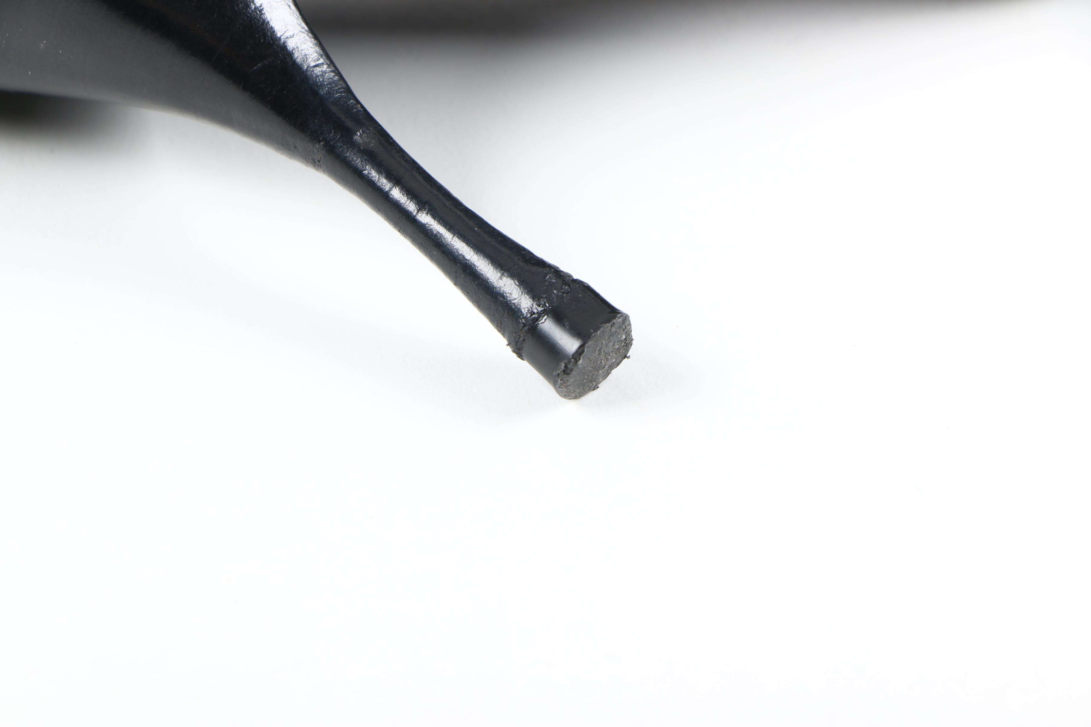 Prada Black Leather Heels