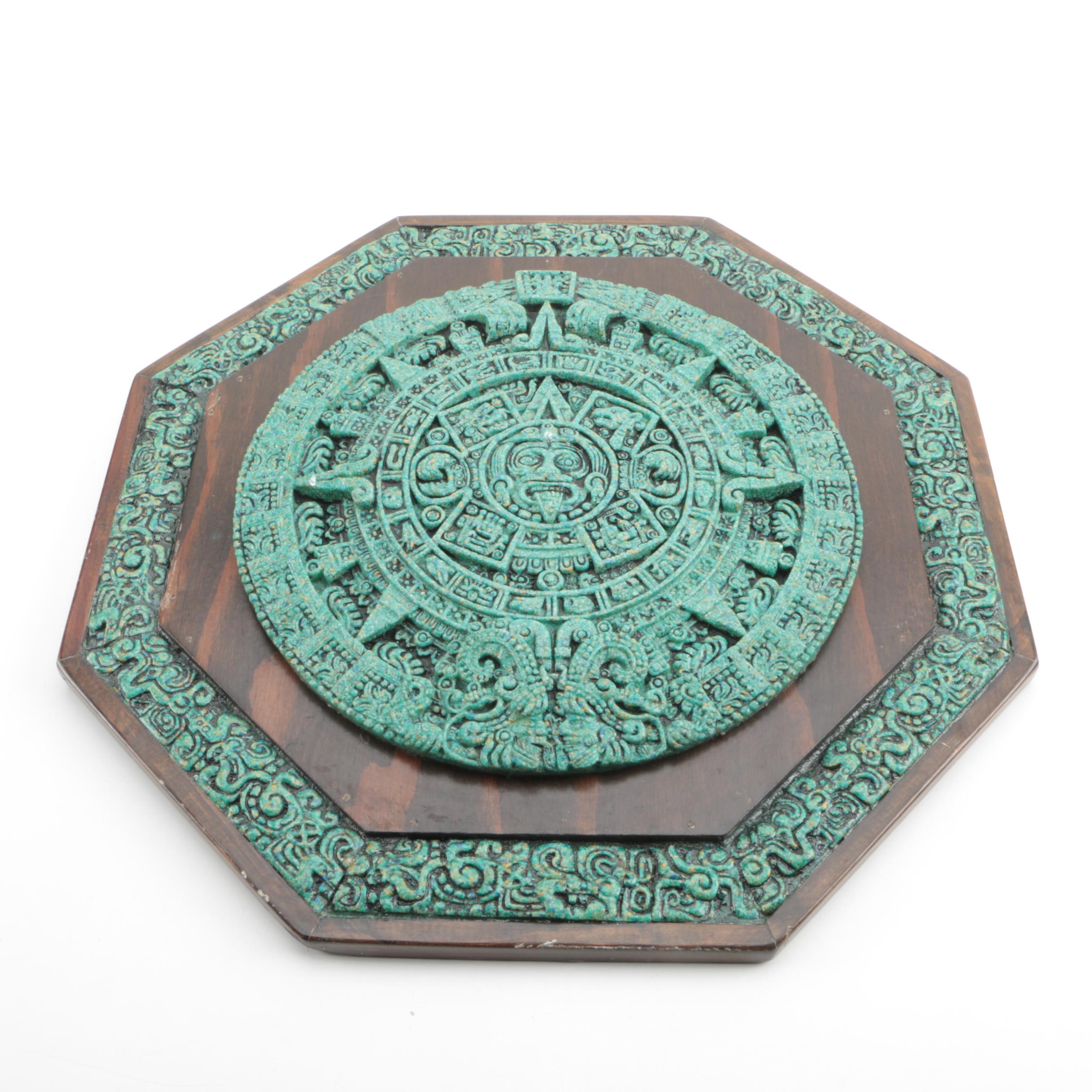 Aztec Calender Ceramic Wall Decor