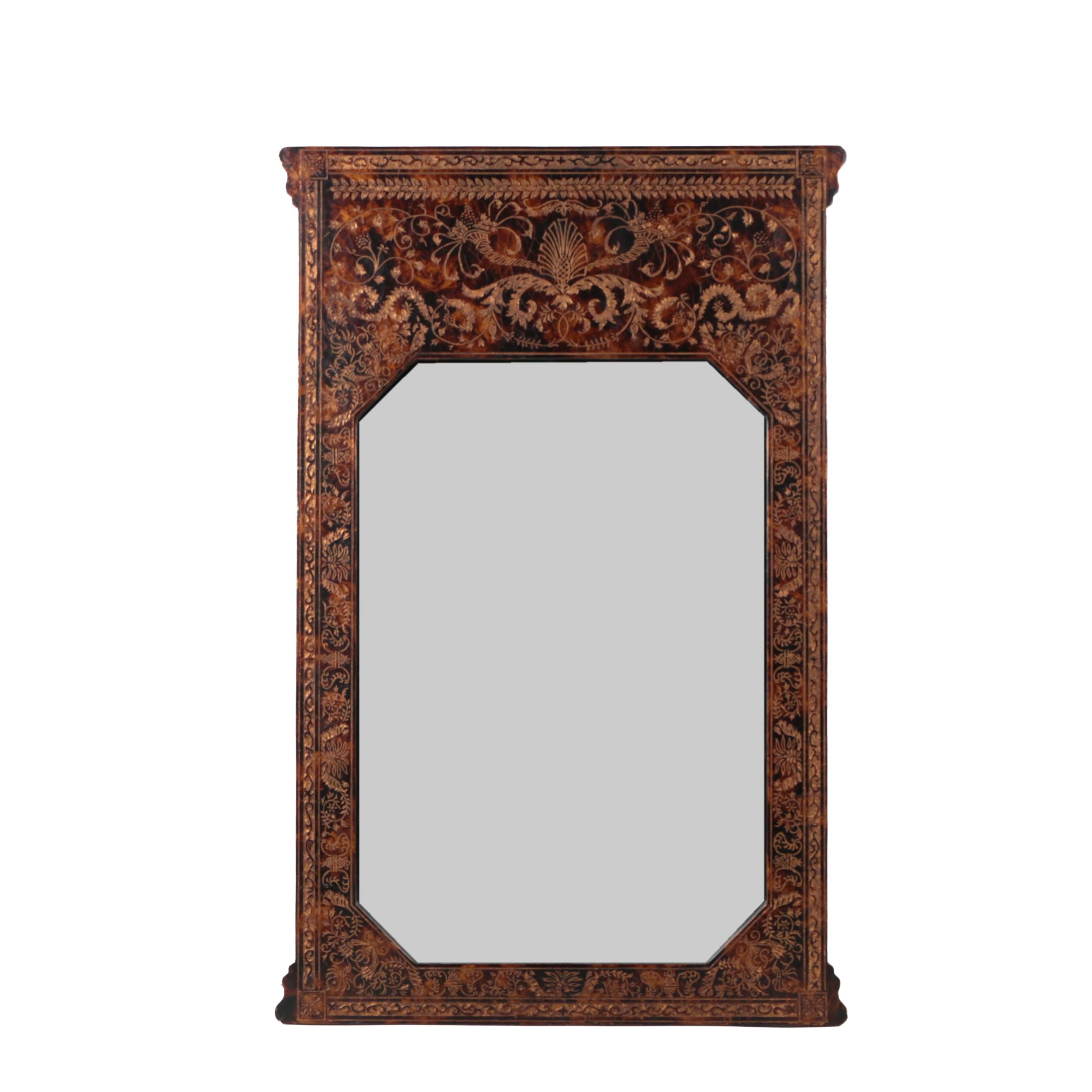 Biedermeier Style Wood Framed Wall Mirror