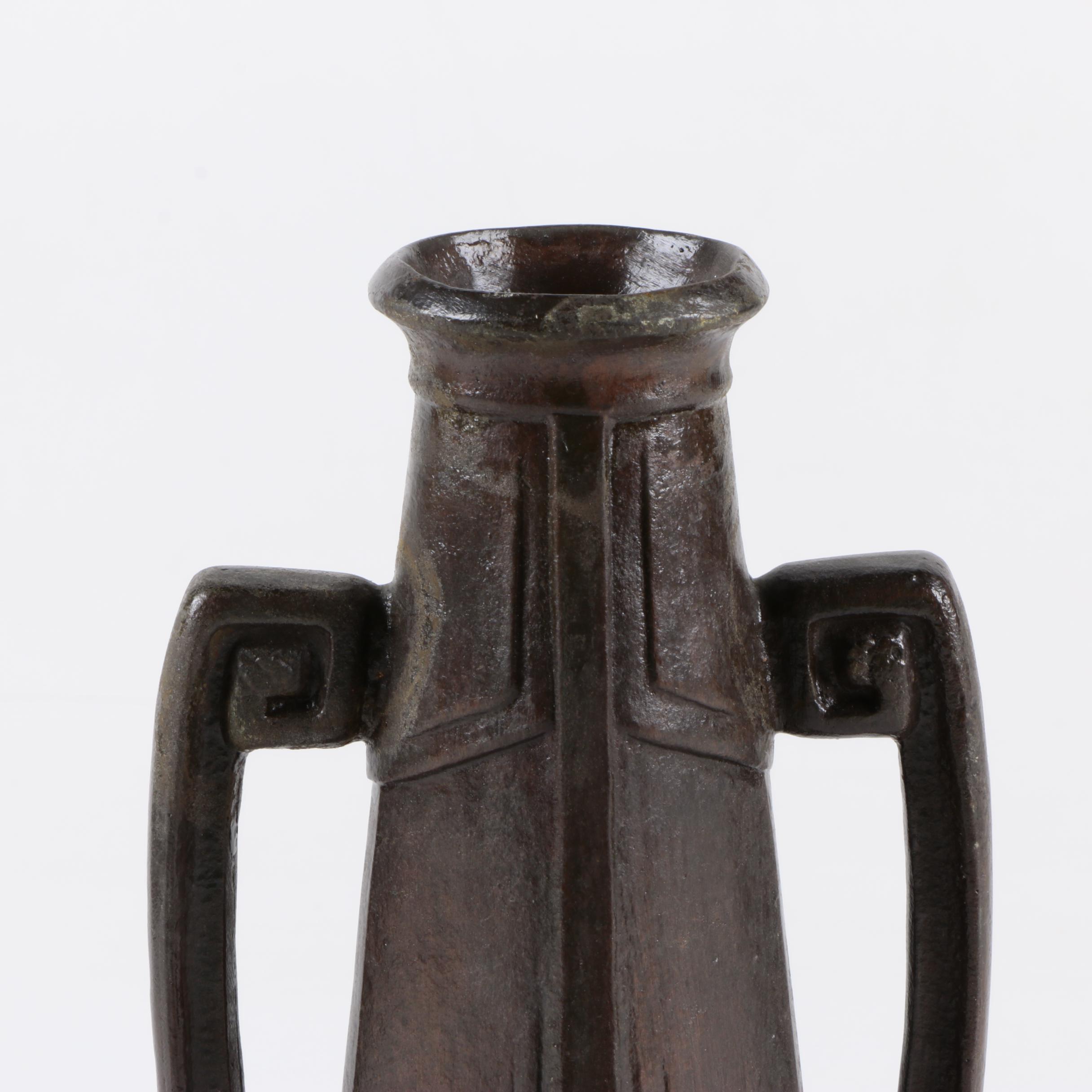 Art Nouveau Style Bronze Vase