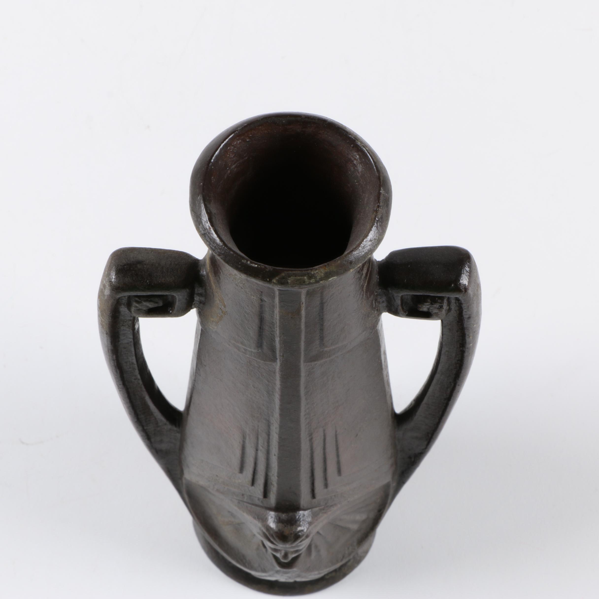 Art Nouveau Style Bronze Vase