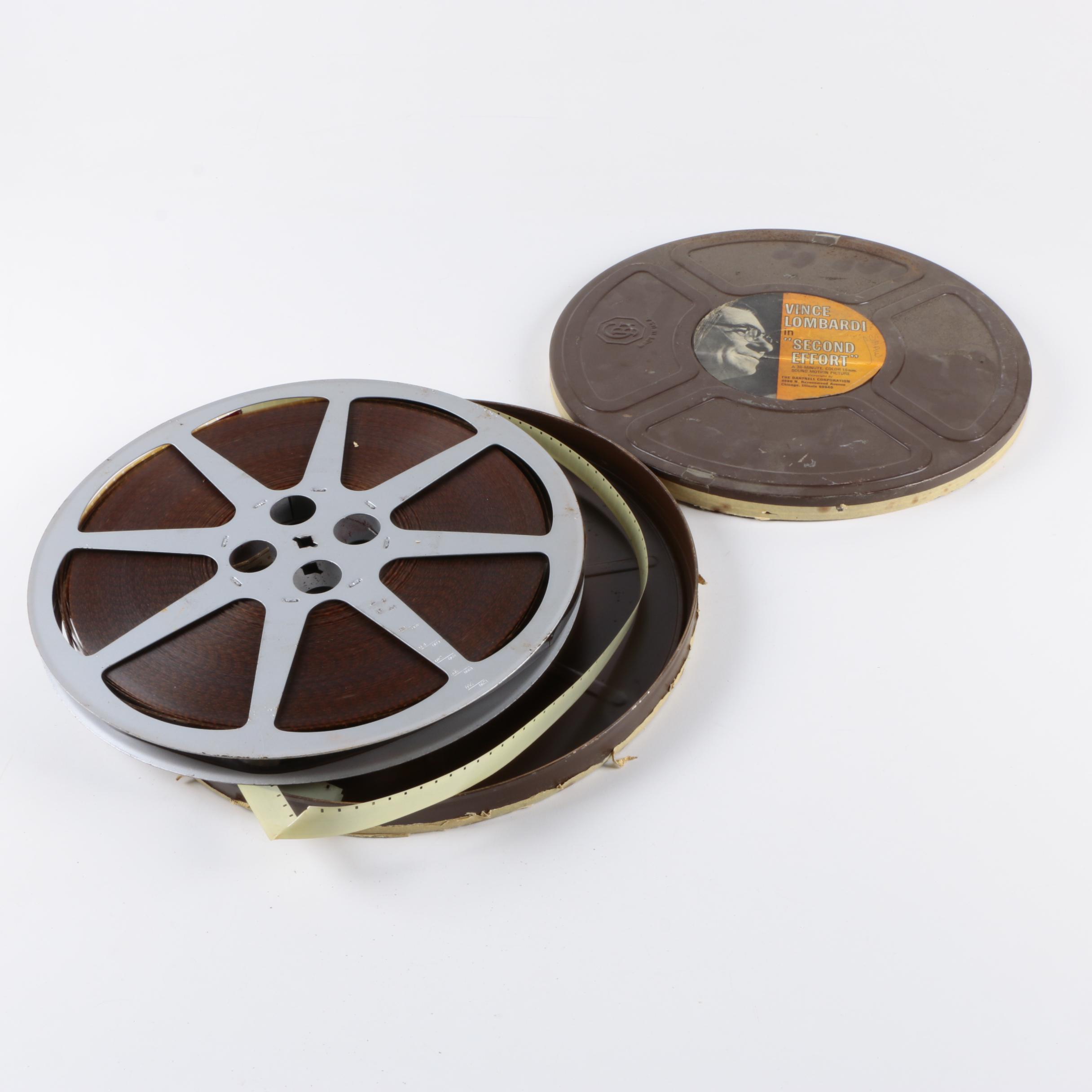 Vintage Vince Lombardi "Second Effort" Sales Training Film In Trade Can