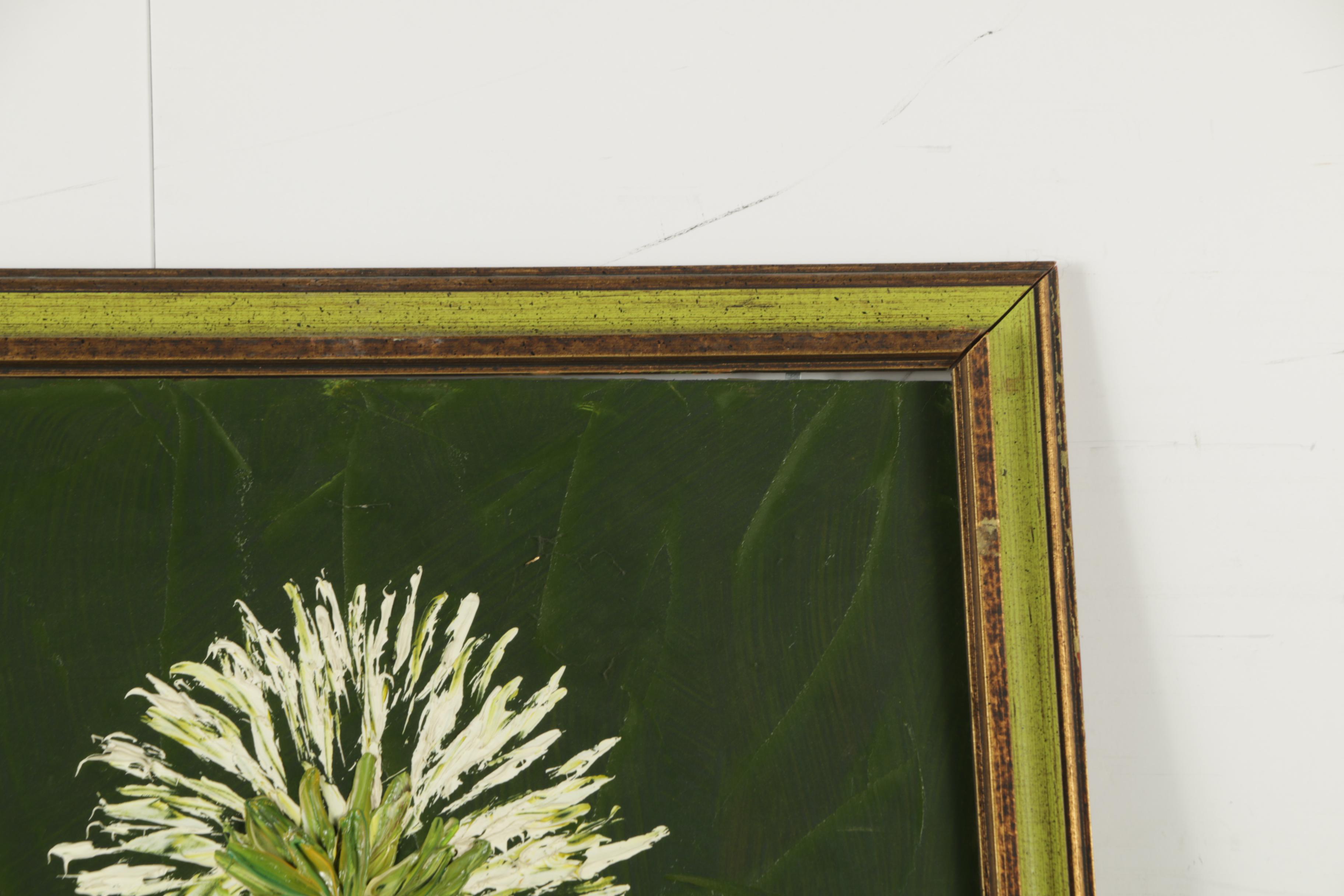 Doris Adams Oil Painting of Daisies on Board