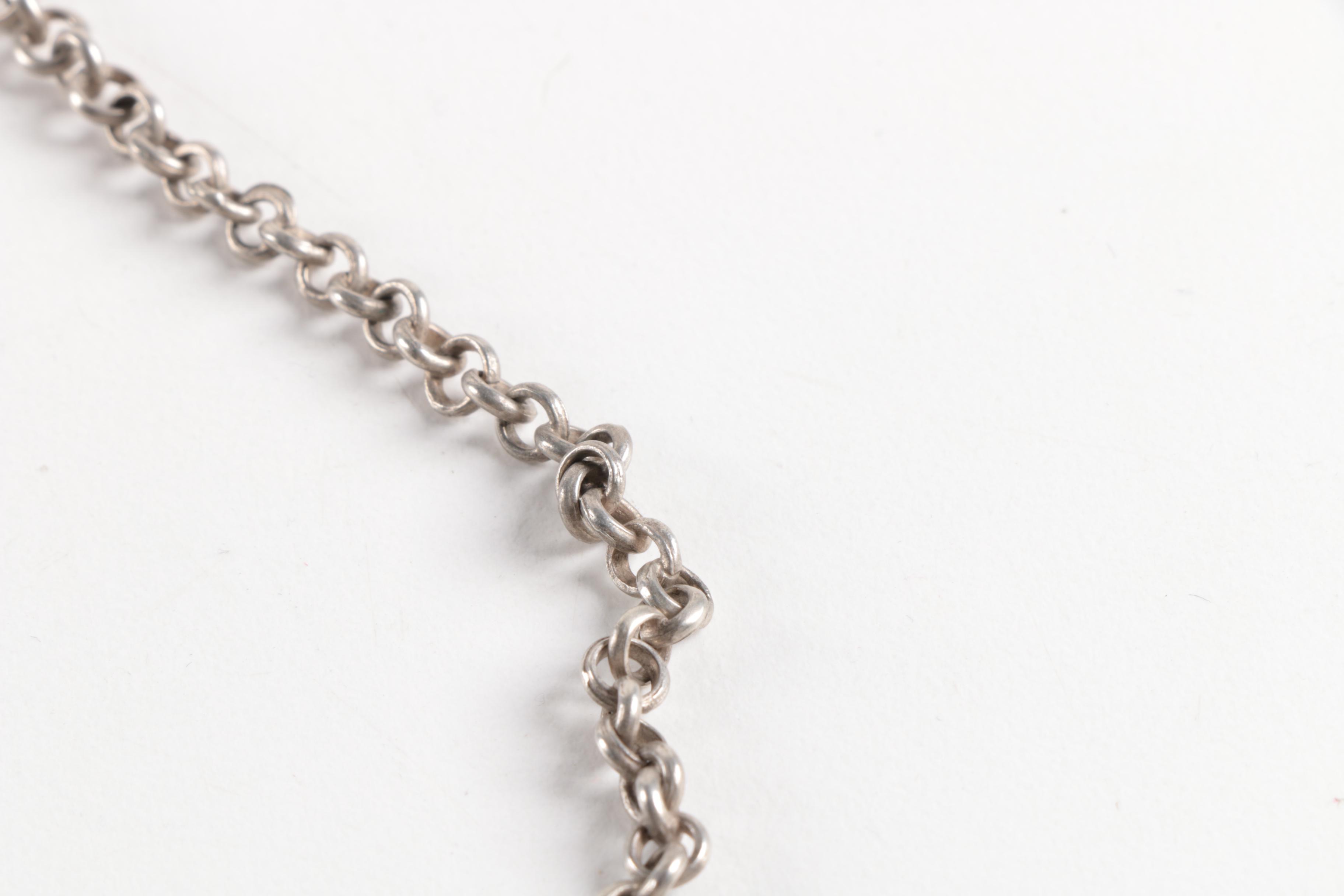 Sterling Gemstone Necklace, Pendants and Bangle Bracelet