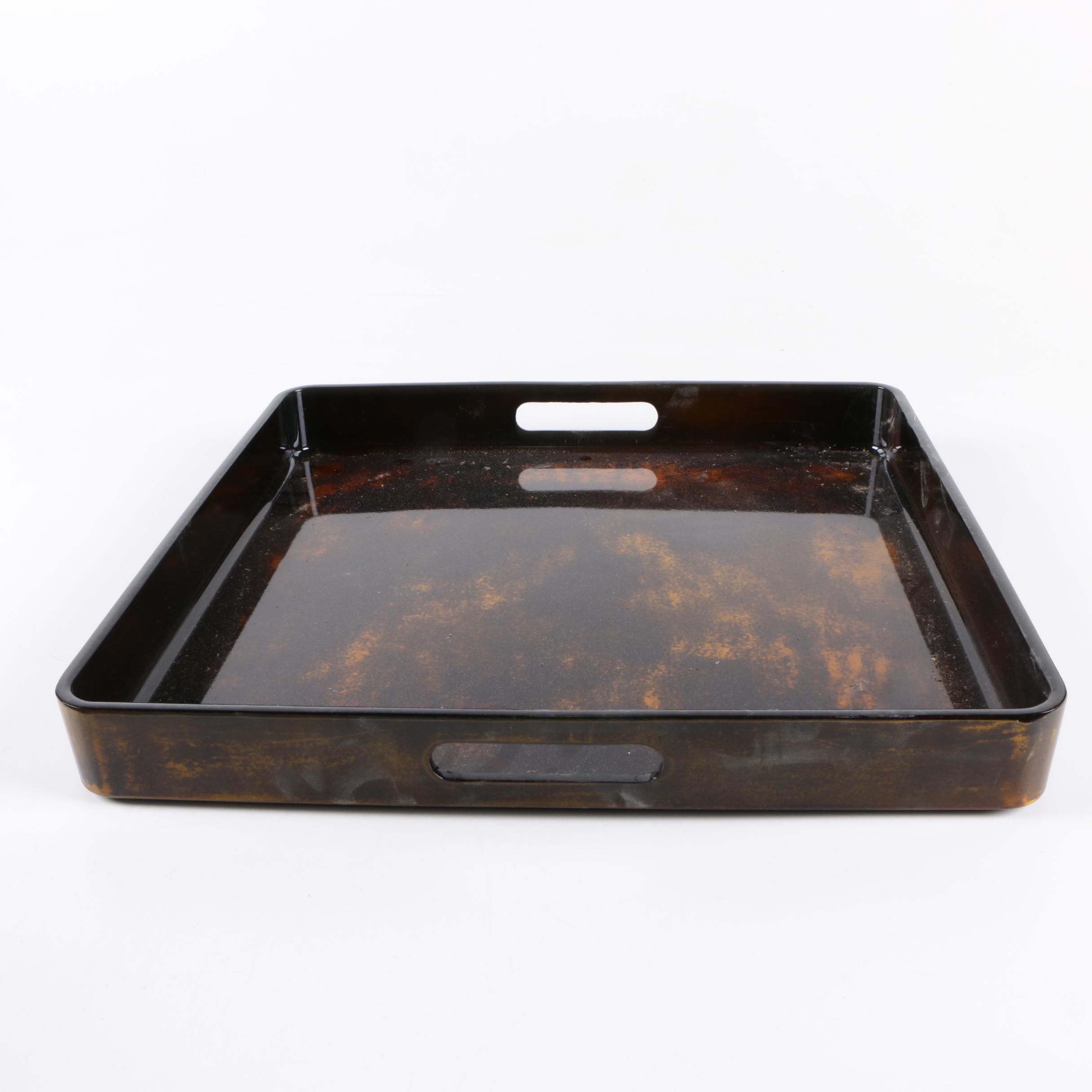 Japanese Lacquered Wood Tray