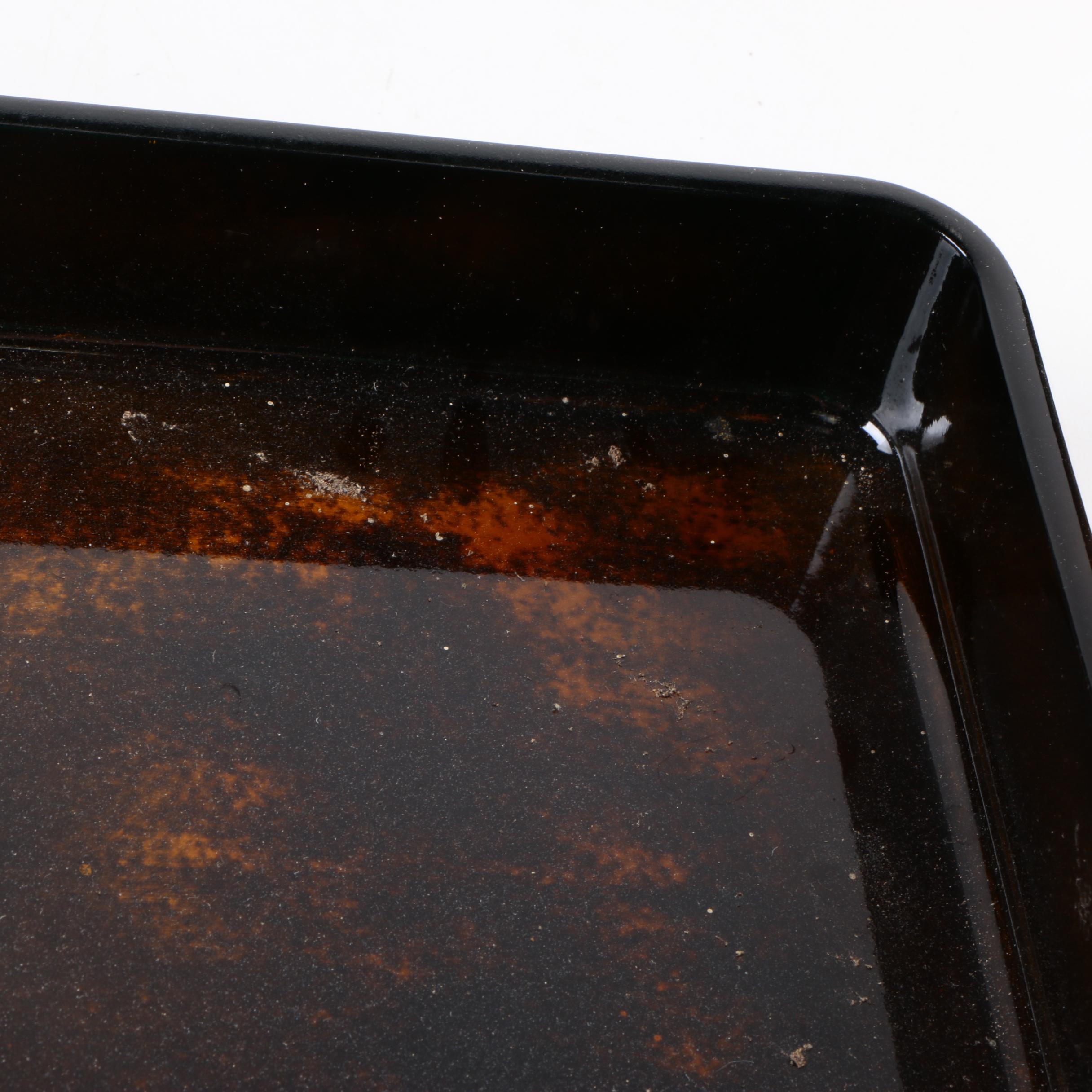 Japanese Lacquered Wood Tray