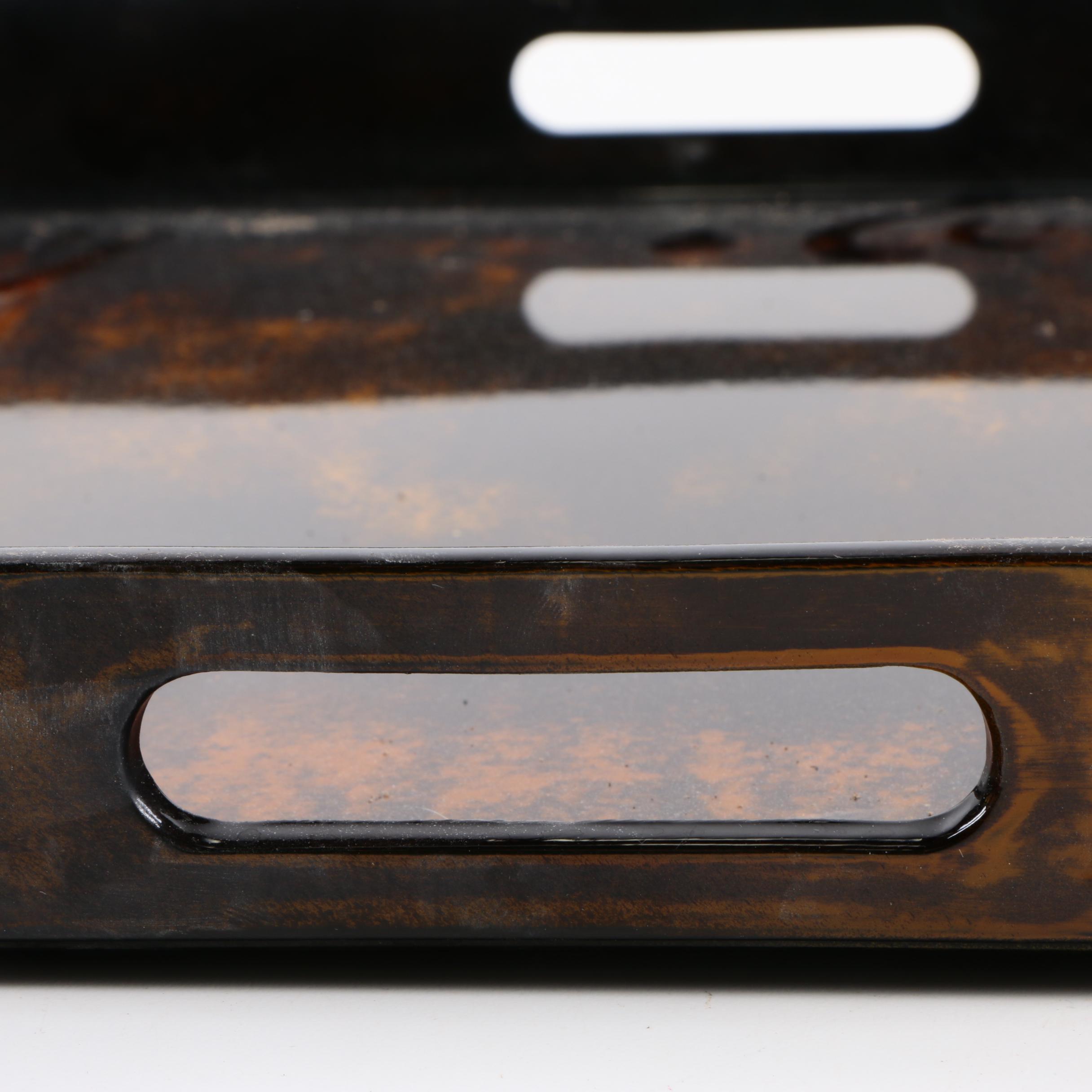 Japanese Lacquered Wood Tray