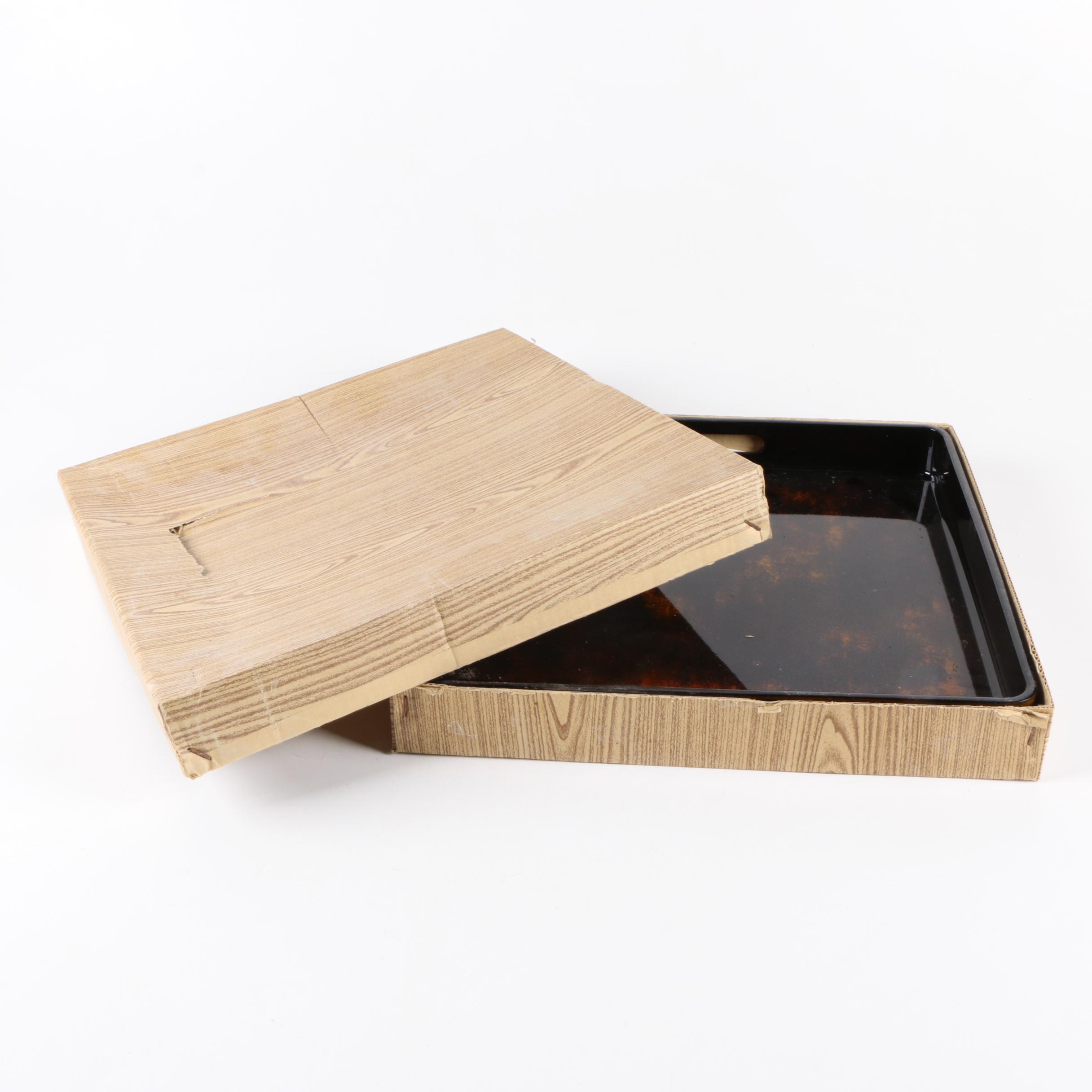 Japanese Lacquered Wood Tray