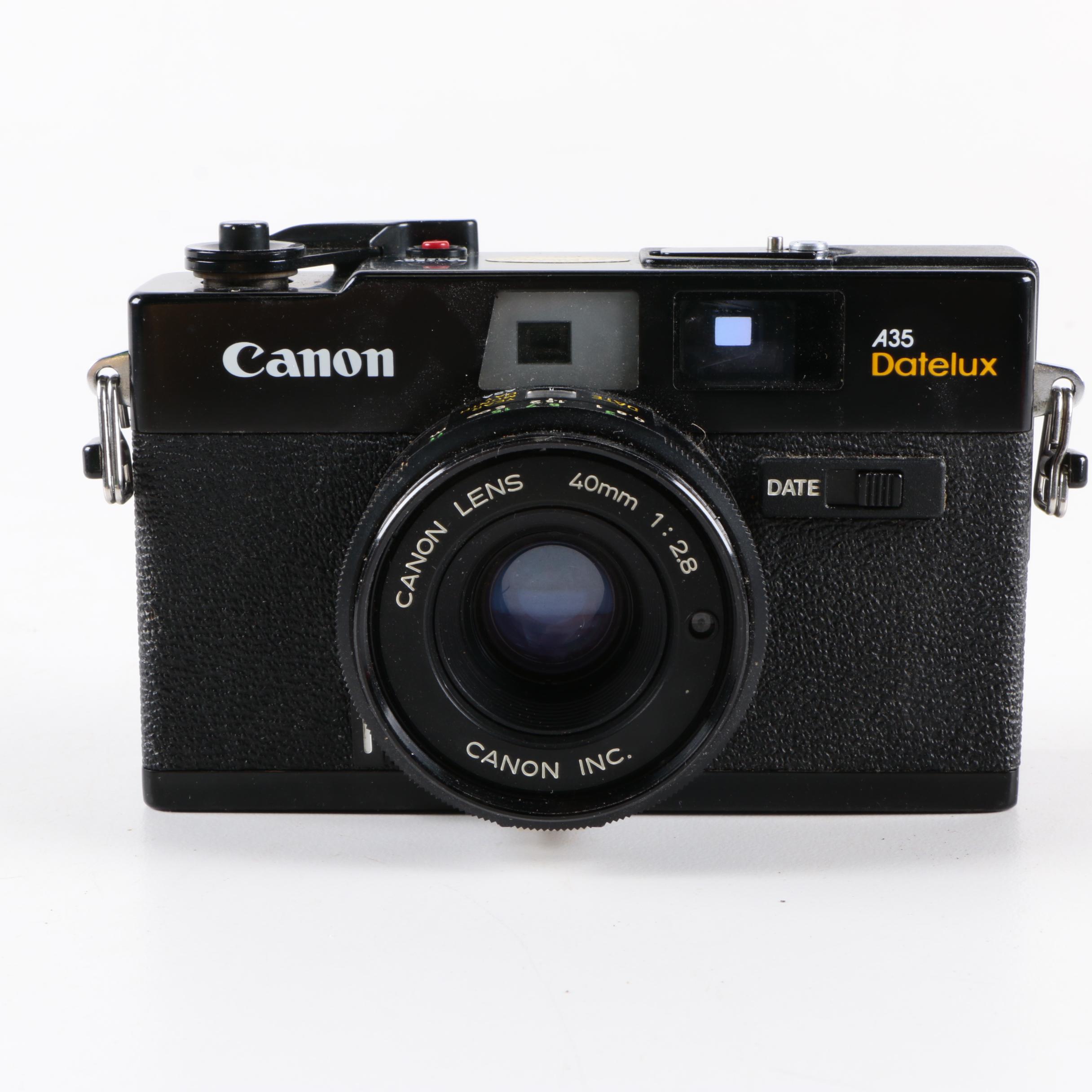 Canon AF35M II and A35 Datelux Film Cameras